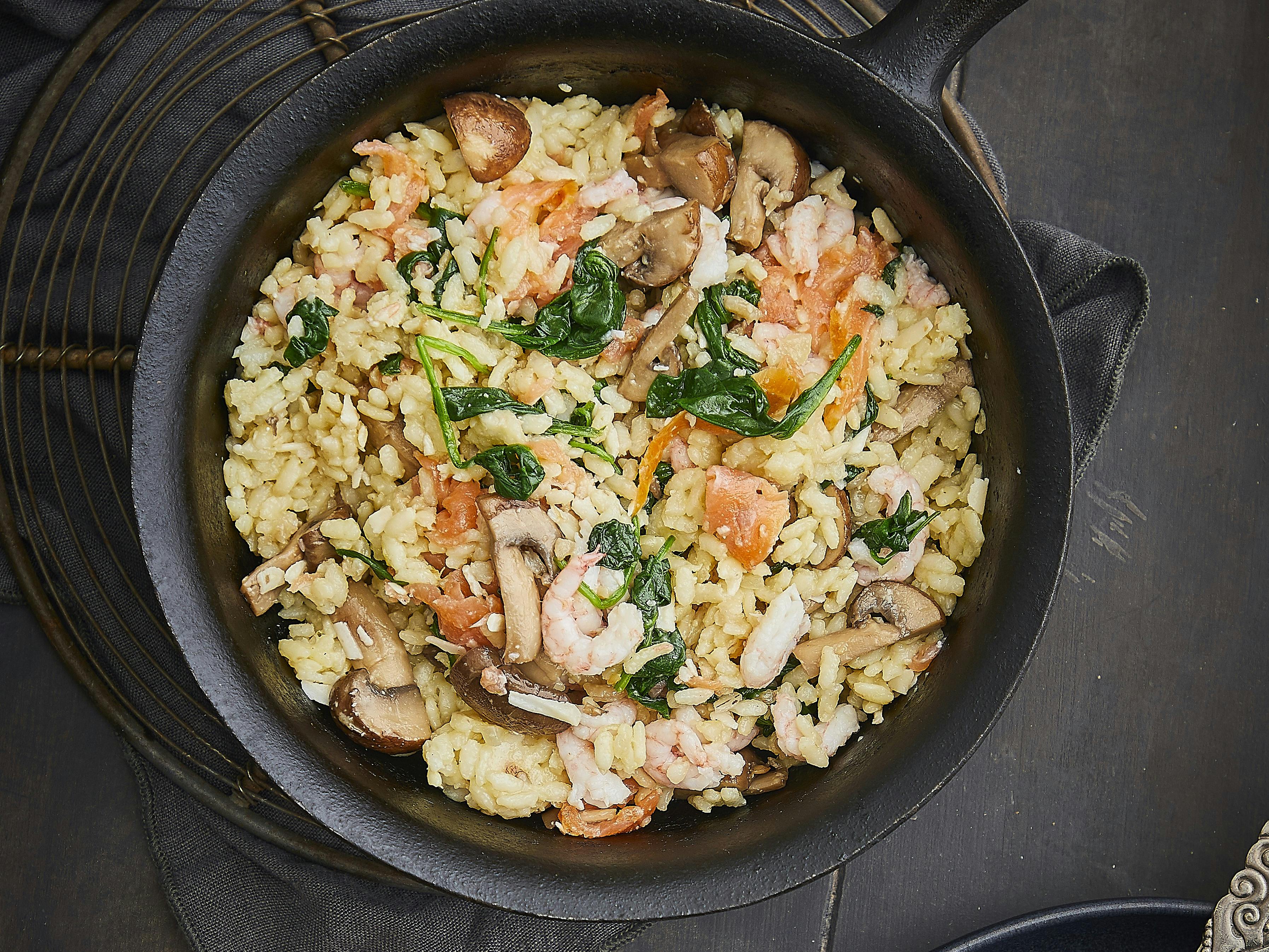 Skalddyrsrisotto