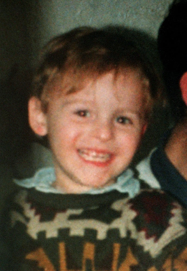 James Bulger var to år, da han blev bortført.