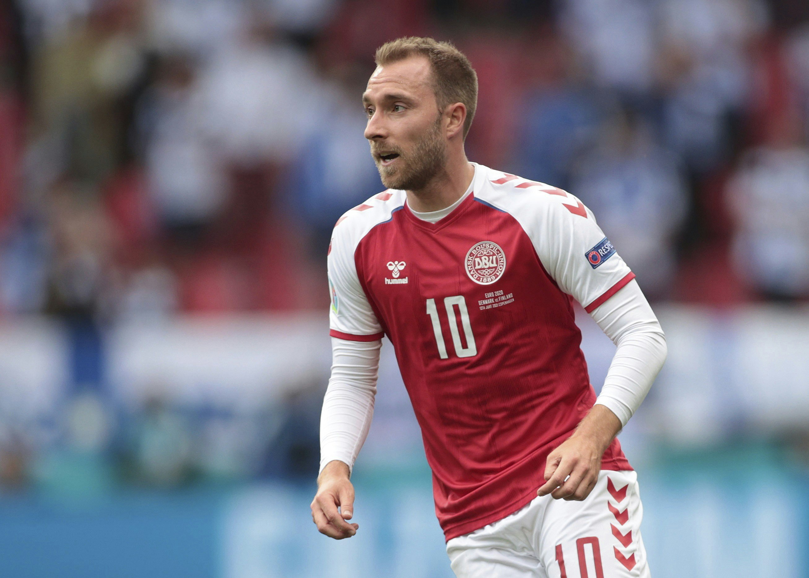 Christian Eriksen var i tilsyneladende fin form, da landsholdkampen blev fløjtet i gang den 12. juni.