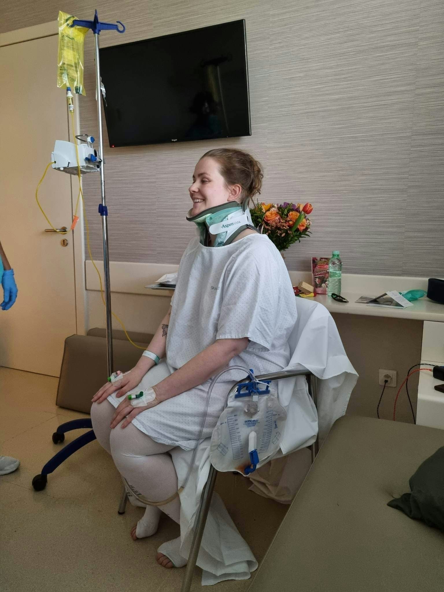 Cecilie efter operation