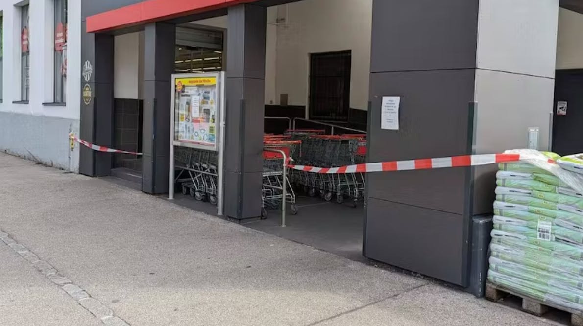Et supermarked i Krems, Østrig, måtte lukke pga. en giftig edderkop