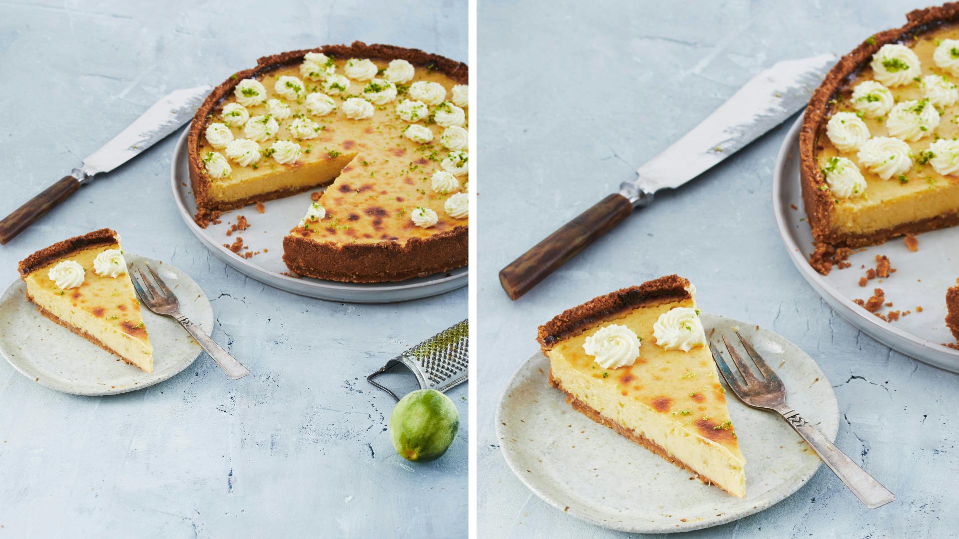 Key Lime Pie med kiksebund