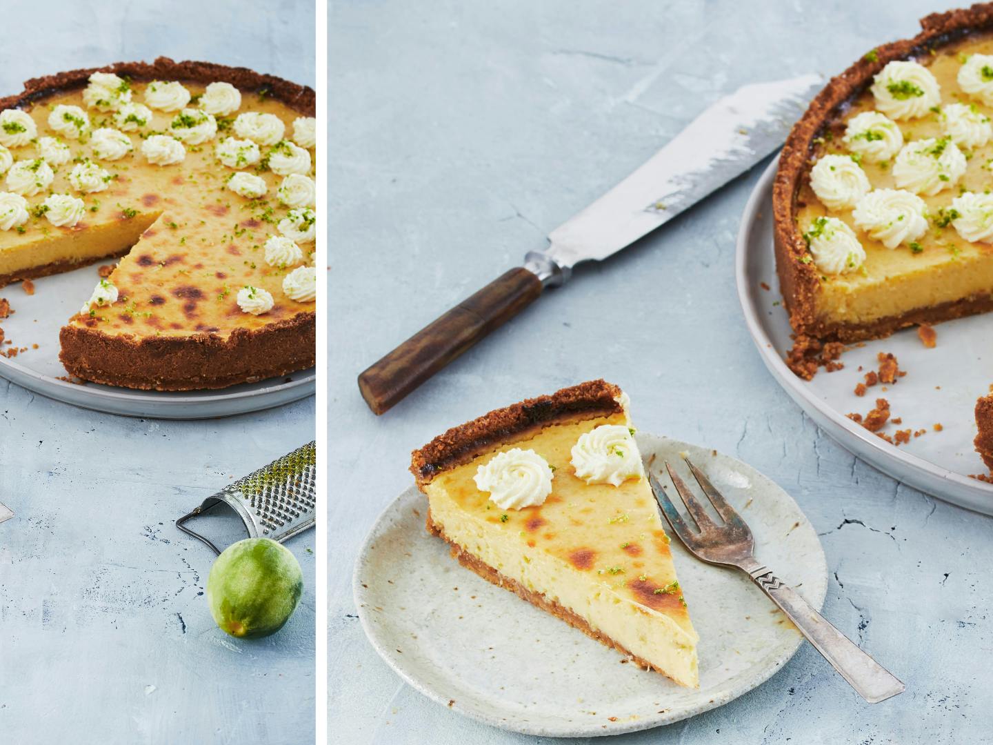Key Lime Pie med kiksebund