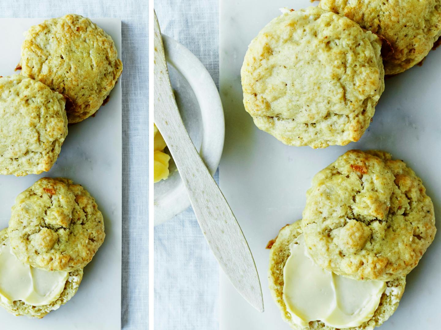 Scones med hvid chokolade