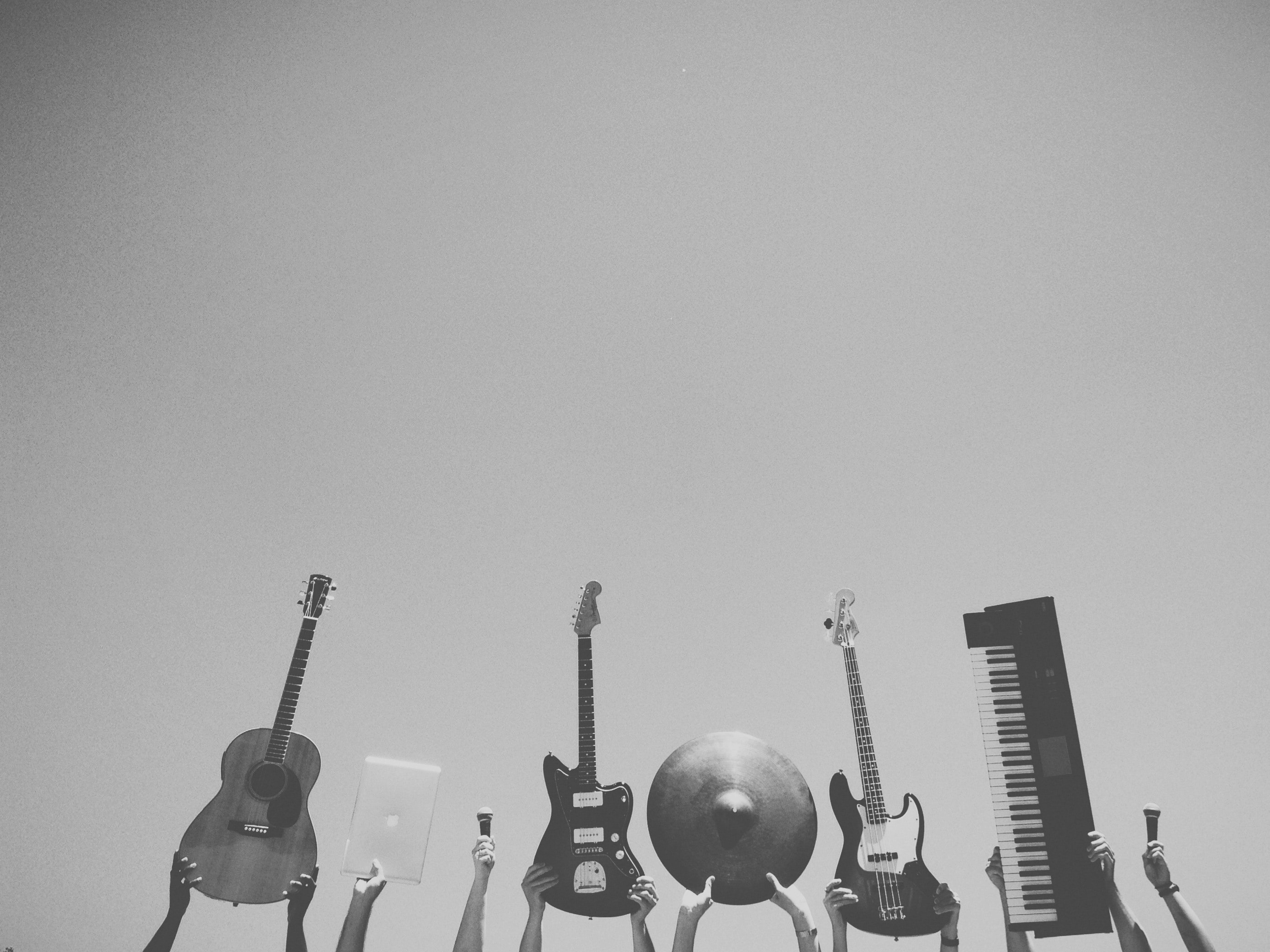 Forskellige musikinstrumenter