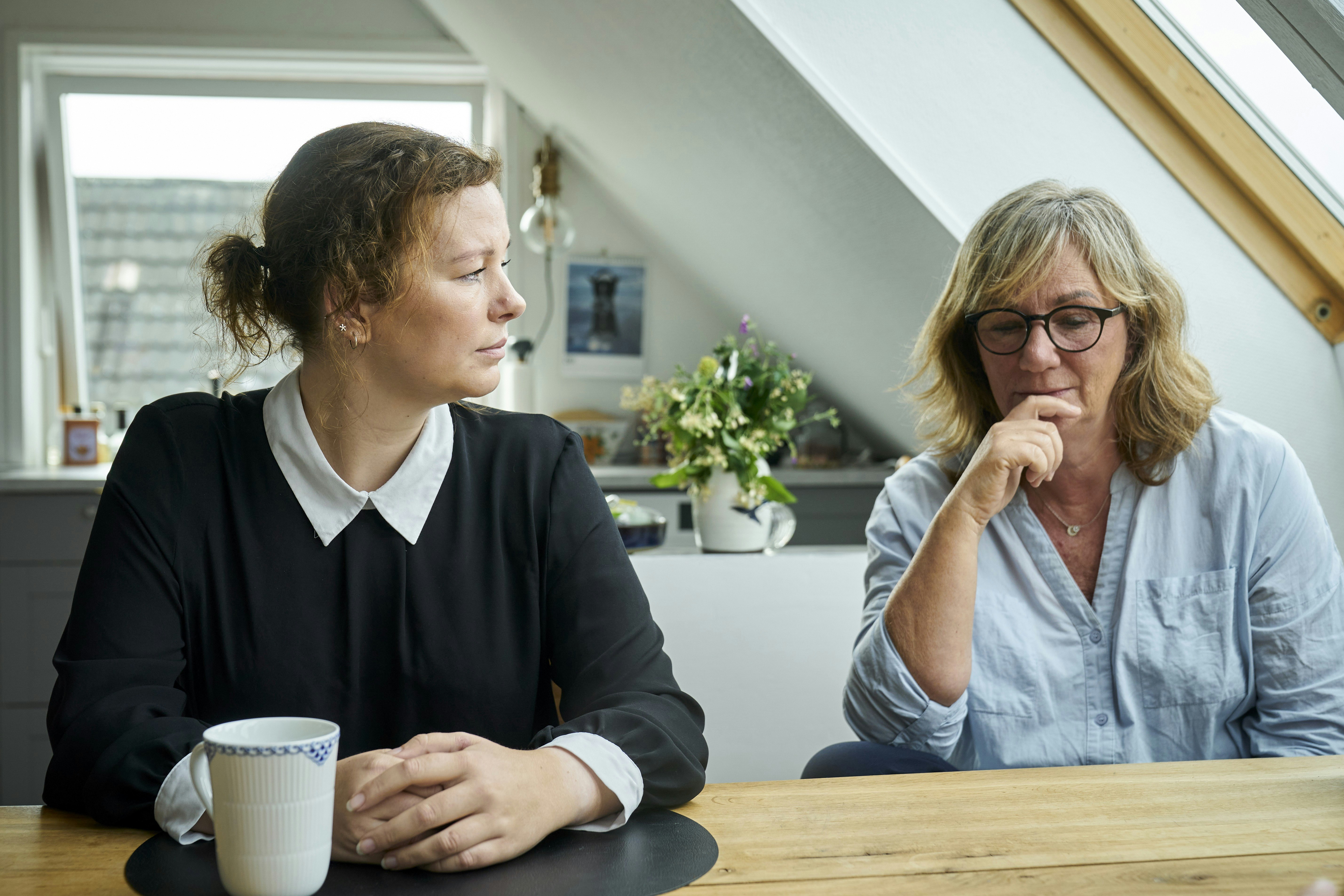 Kerstine Mouritsen og hendes mor, Charlotte.