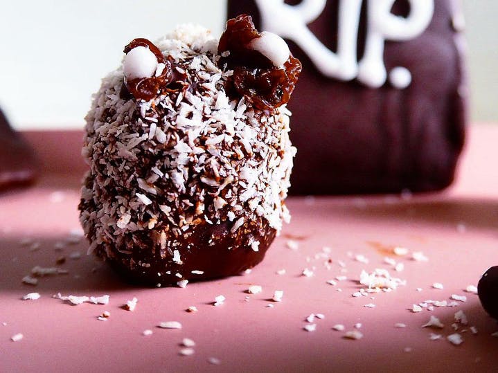 Halloween-opskrift på kirkegård og spøgelser