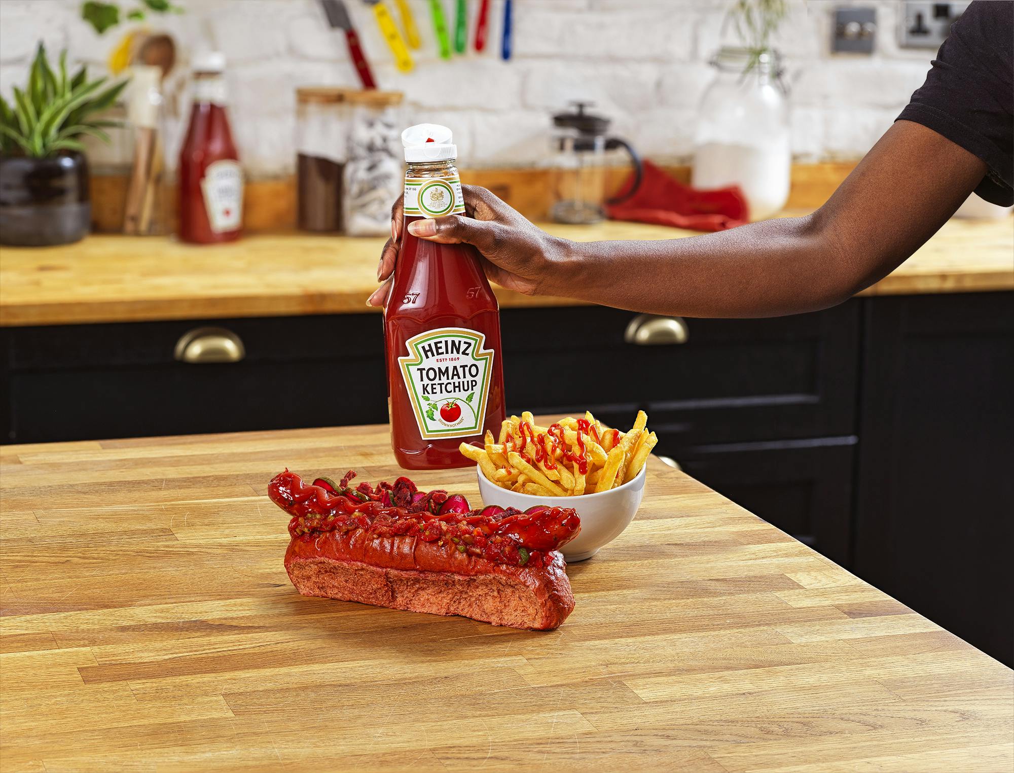 Heinz ketchup hotdog opskrift