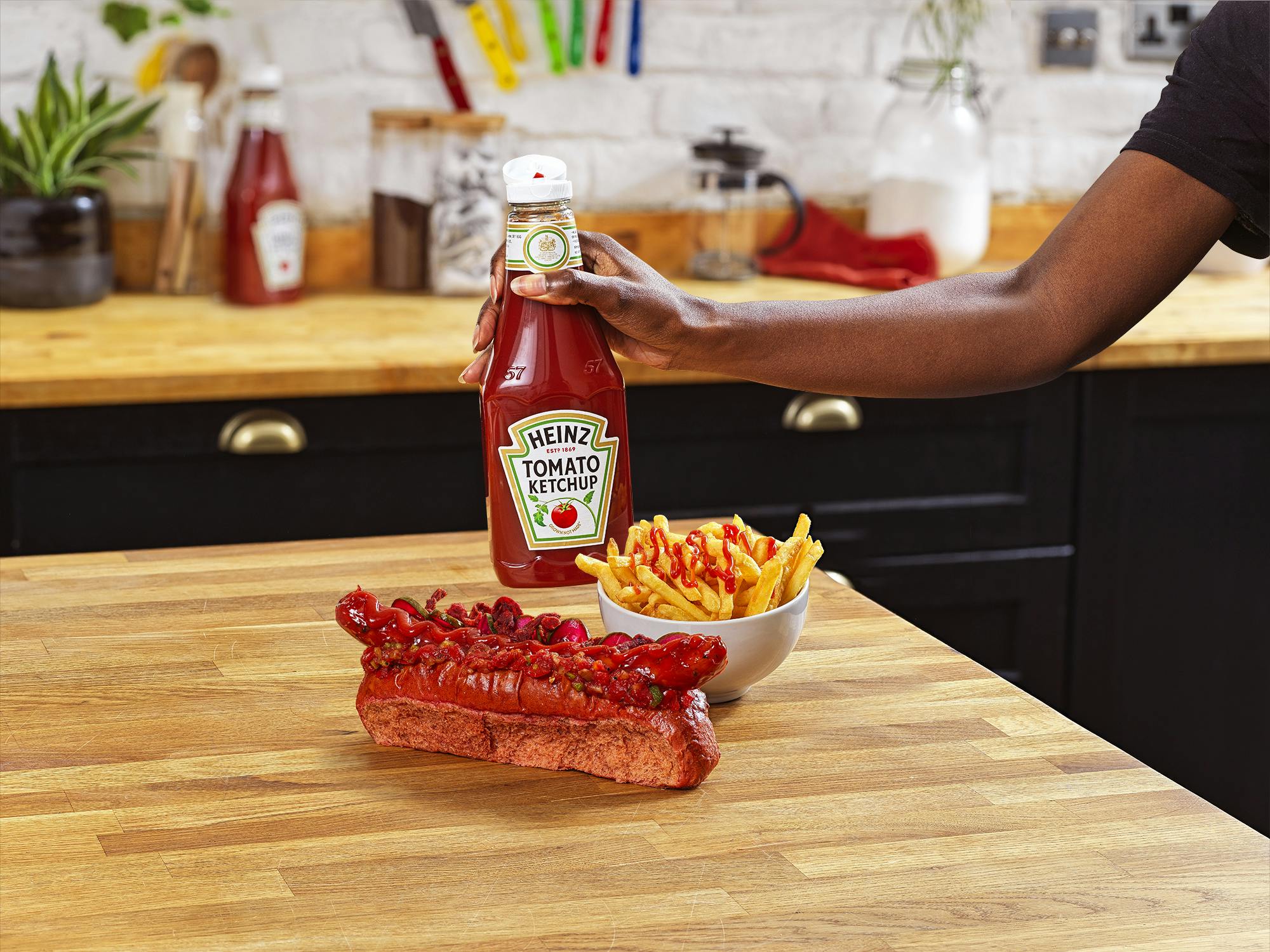 Heinz ketchup hotdog opskrift