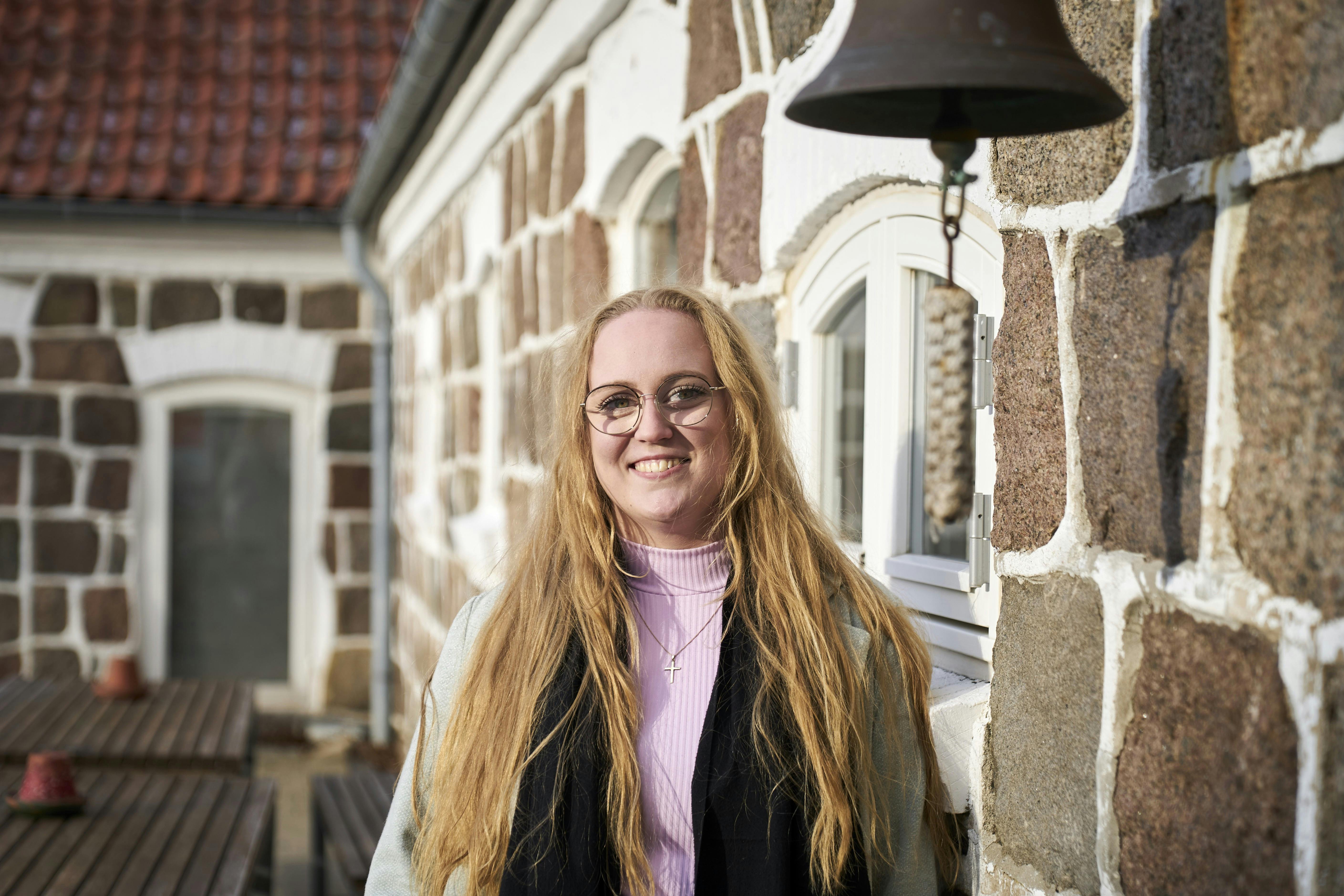 26-årige Sofie Rue opholder sig på Ubberup Højskole. 