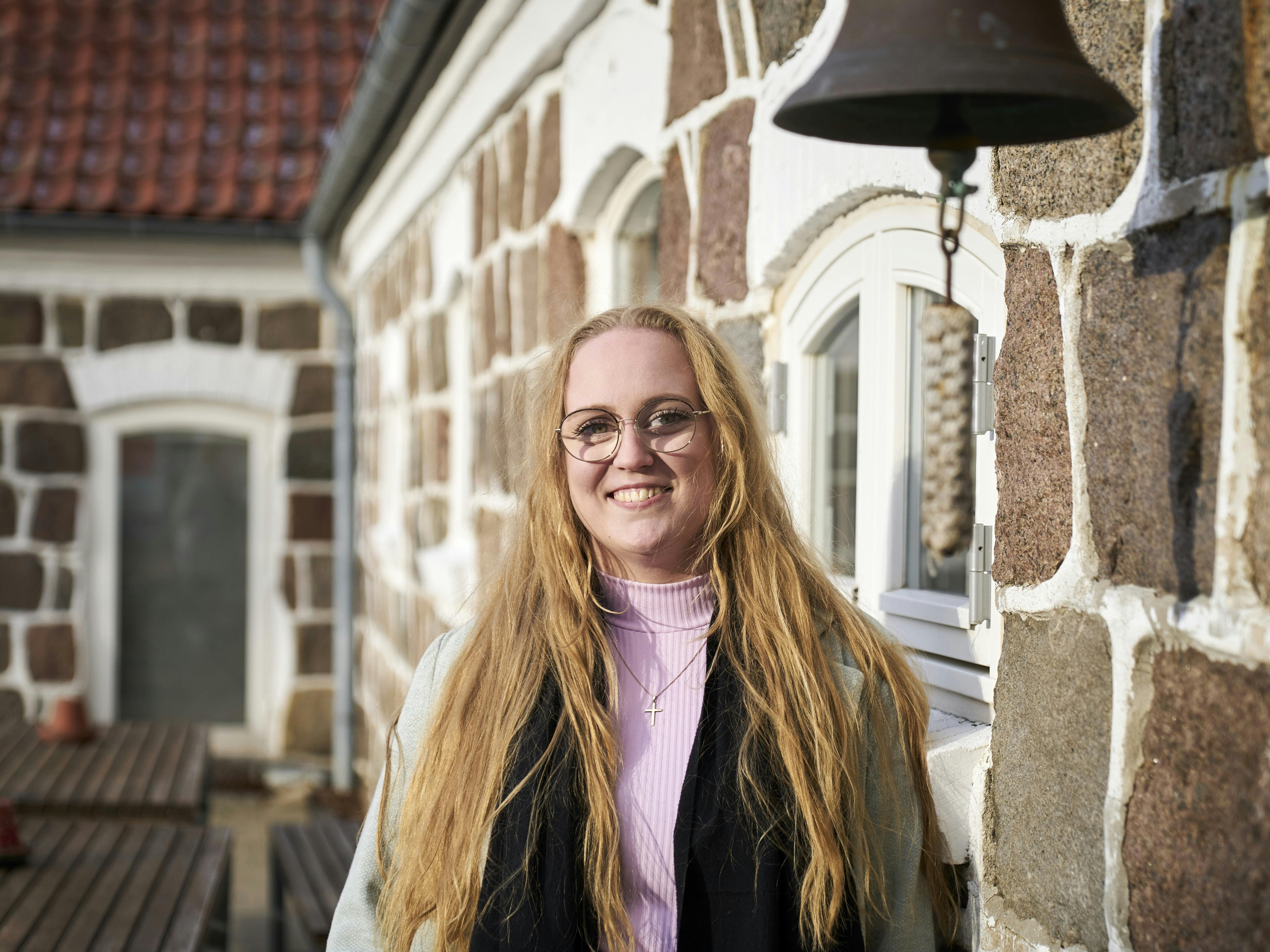 26-årige Sofie Rue opholder sig på Ubberup Højskole. 