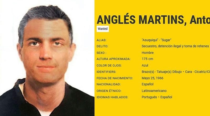 Antonio Anglés Martins undslap politiet og er stadig på fri fod, hvis han stadig lever.