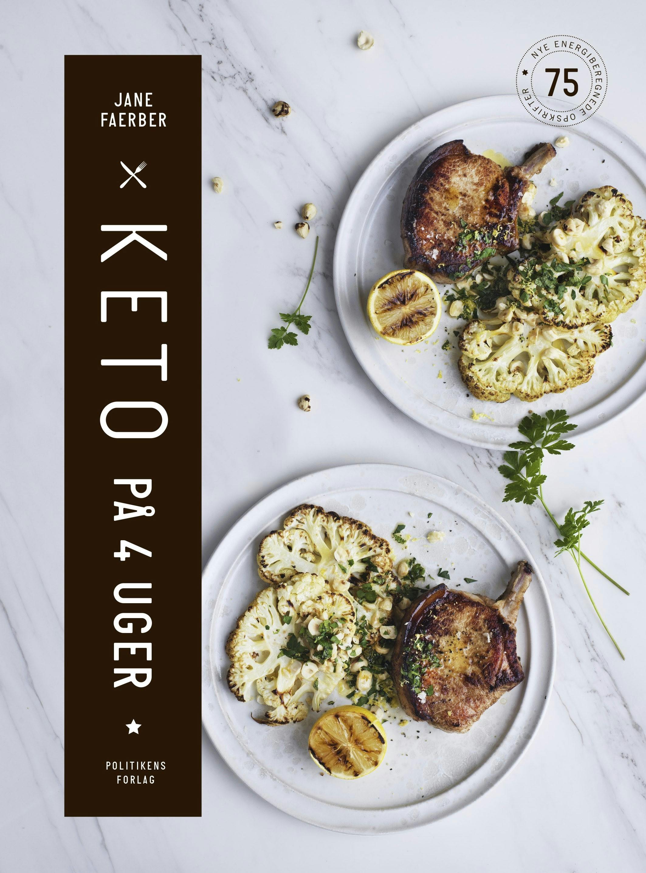 Bogforside 'Keto på 4 uger' af Jane Faerber.