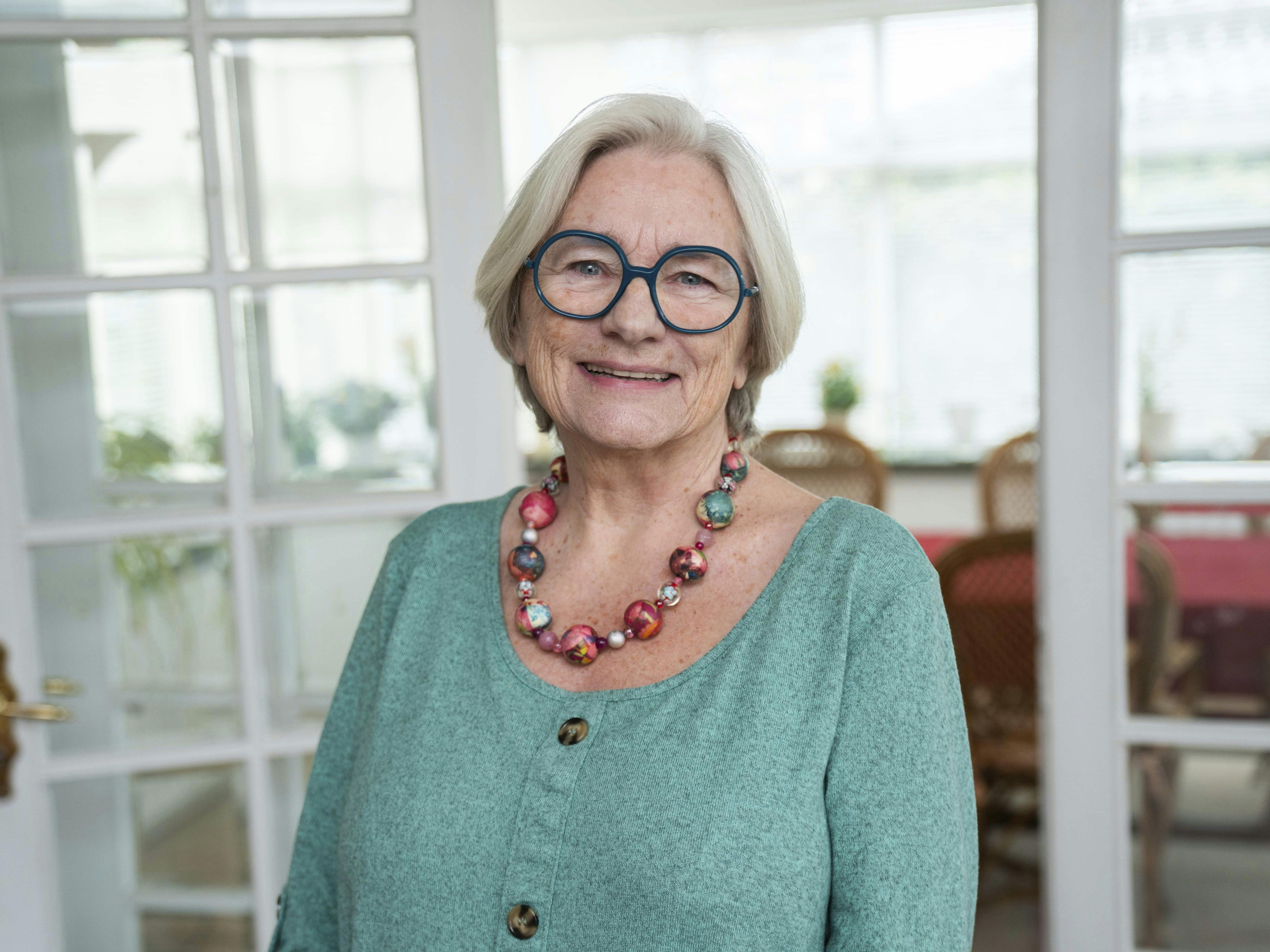 73-årige Lene Reinhold har tabet 25 kilo ved at spise efter Diabetes Kuren. Her ses hun i sin stue i hjemmet i Klampenborg.