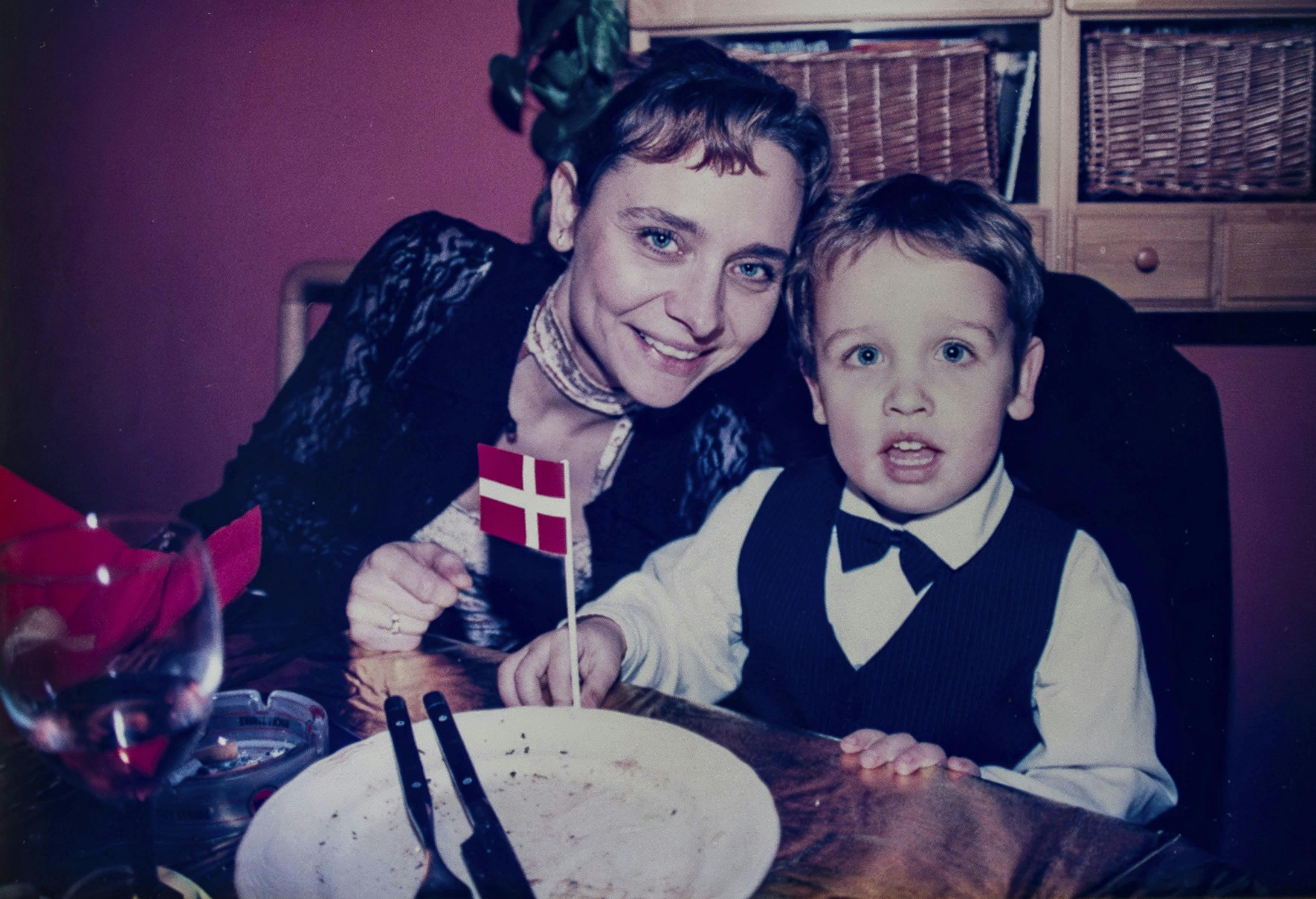Linda Lyngsøe med sønnen Kenneth.