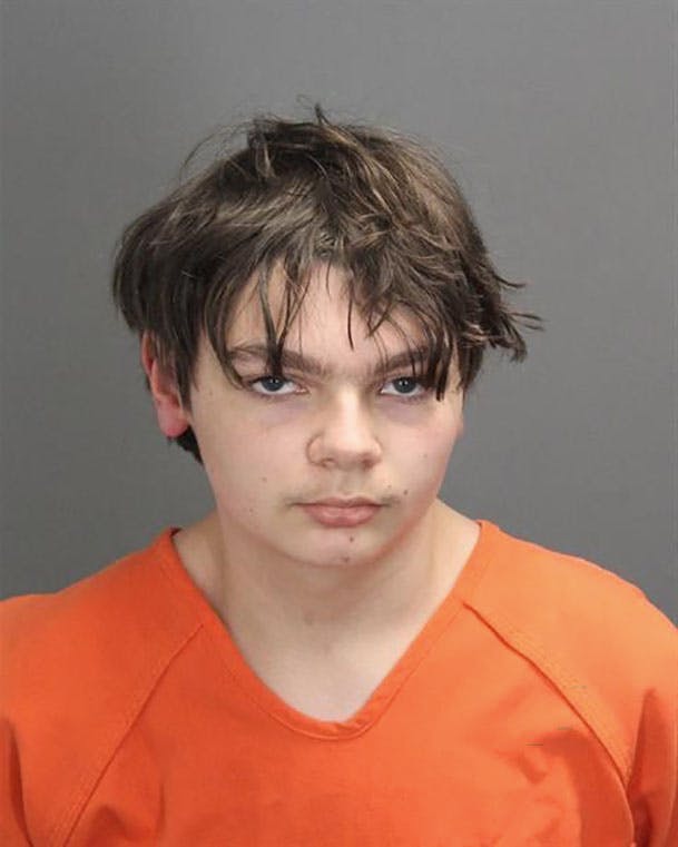 Skoleeleven Ethan Crumbley dræbte fire skolekammerater i USA.