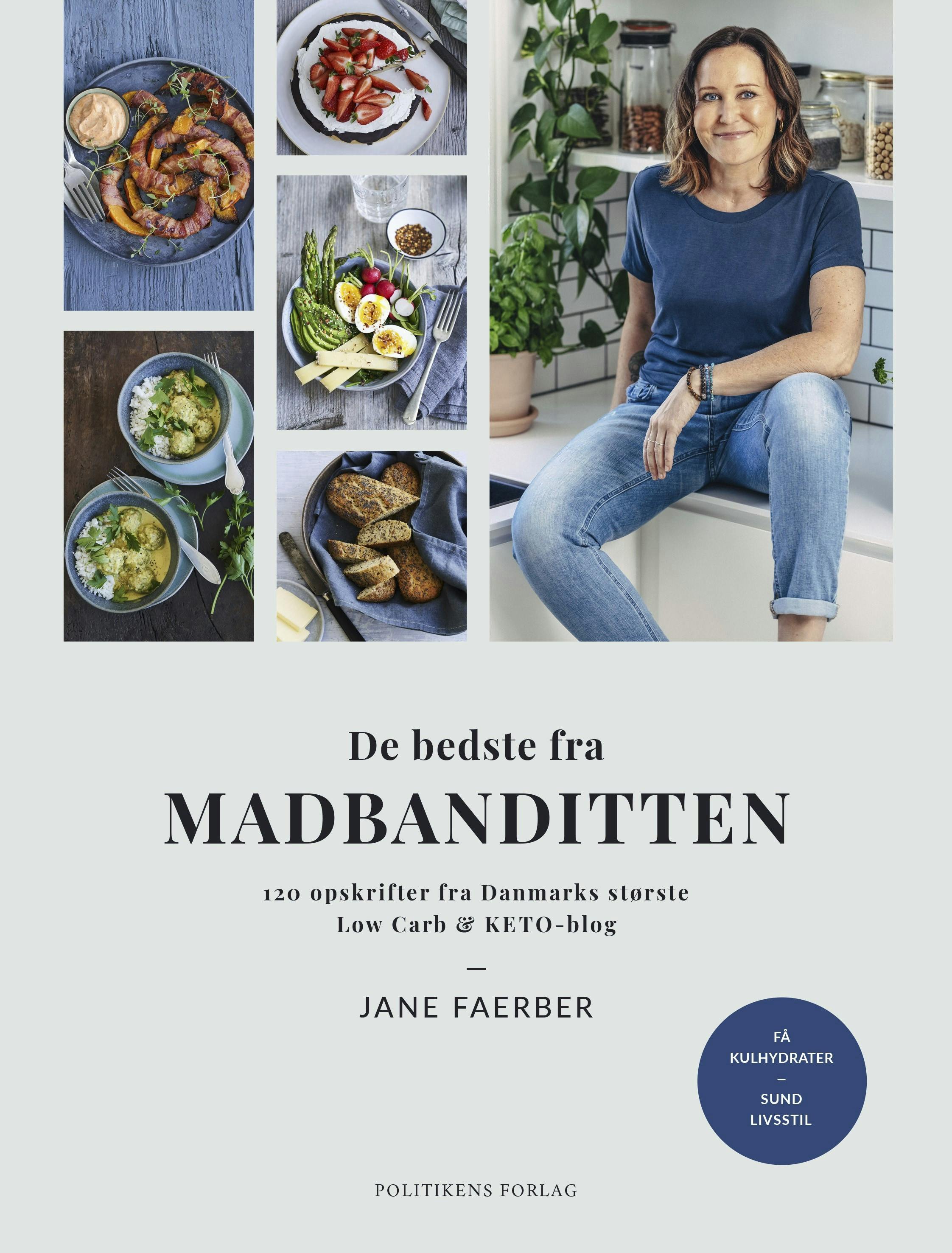 Bogforside: ’De bedste fra Madbanditten’ af Jane Faerber, Politikens Forlag.