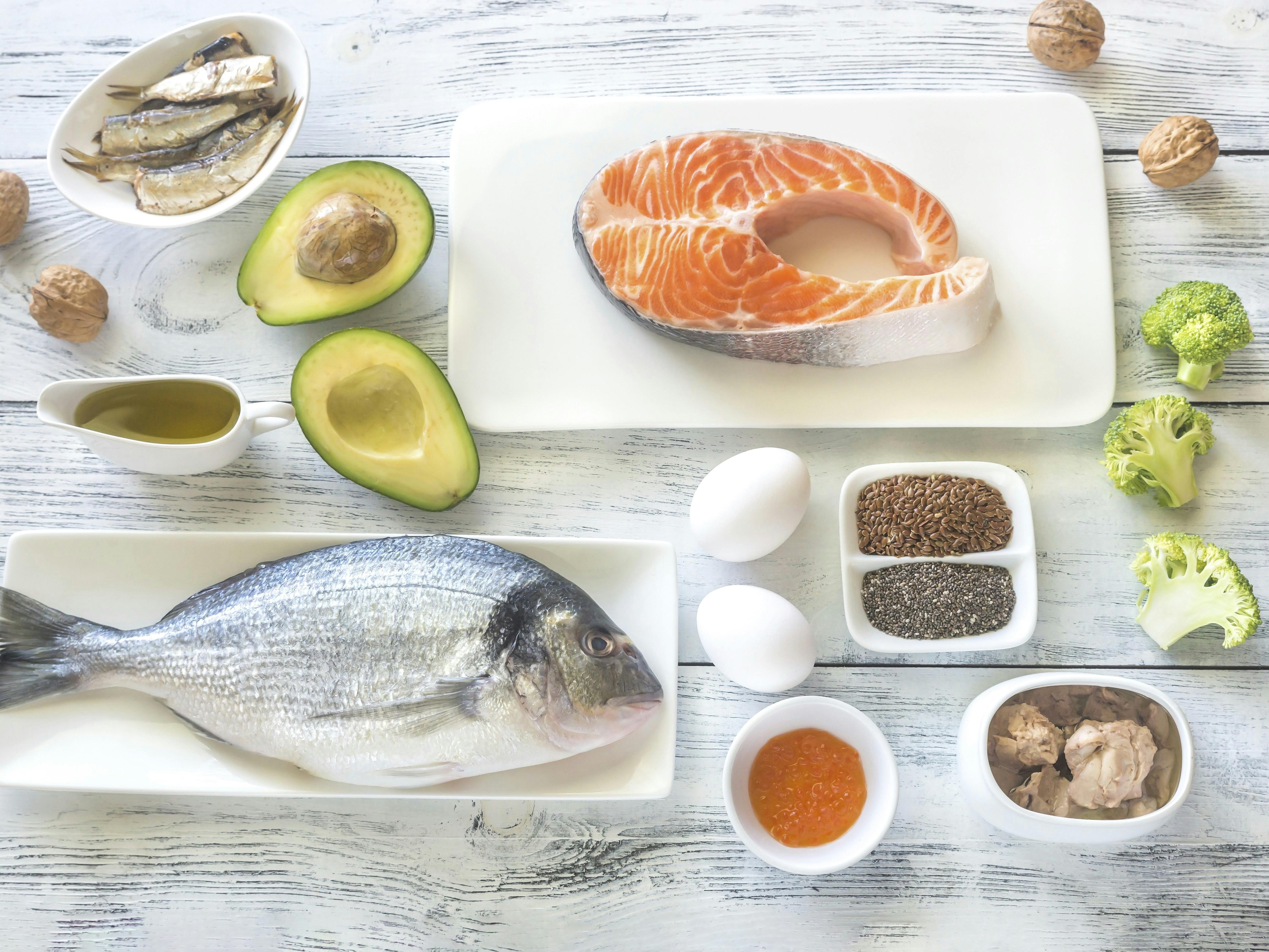 Forskellige fisk - omega-3.