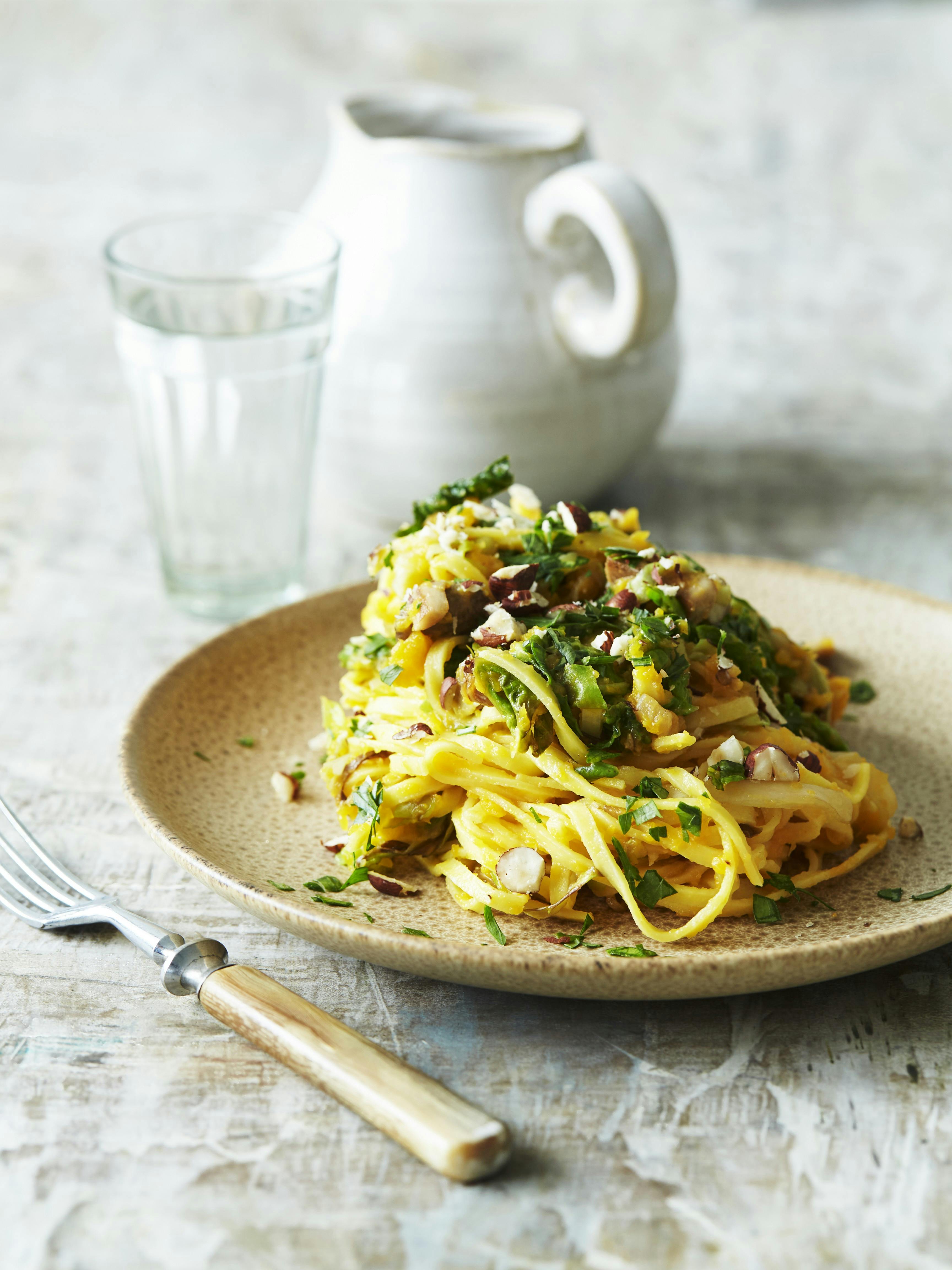 Pasta med græskarsauce