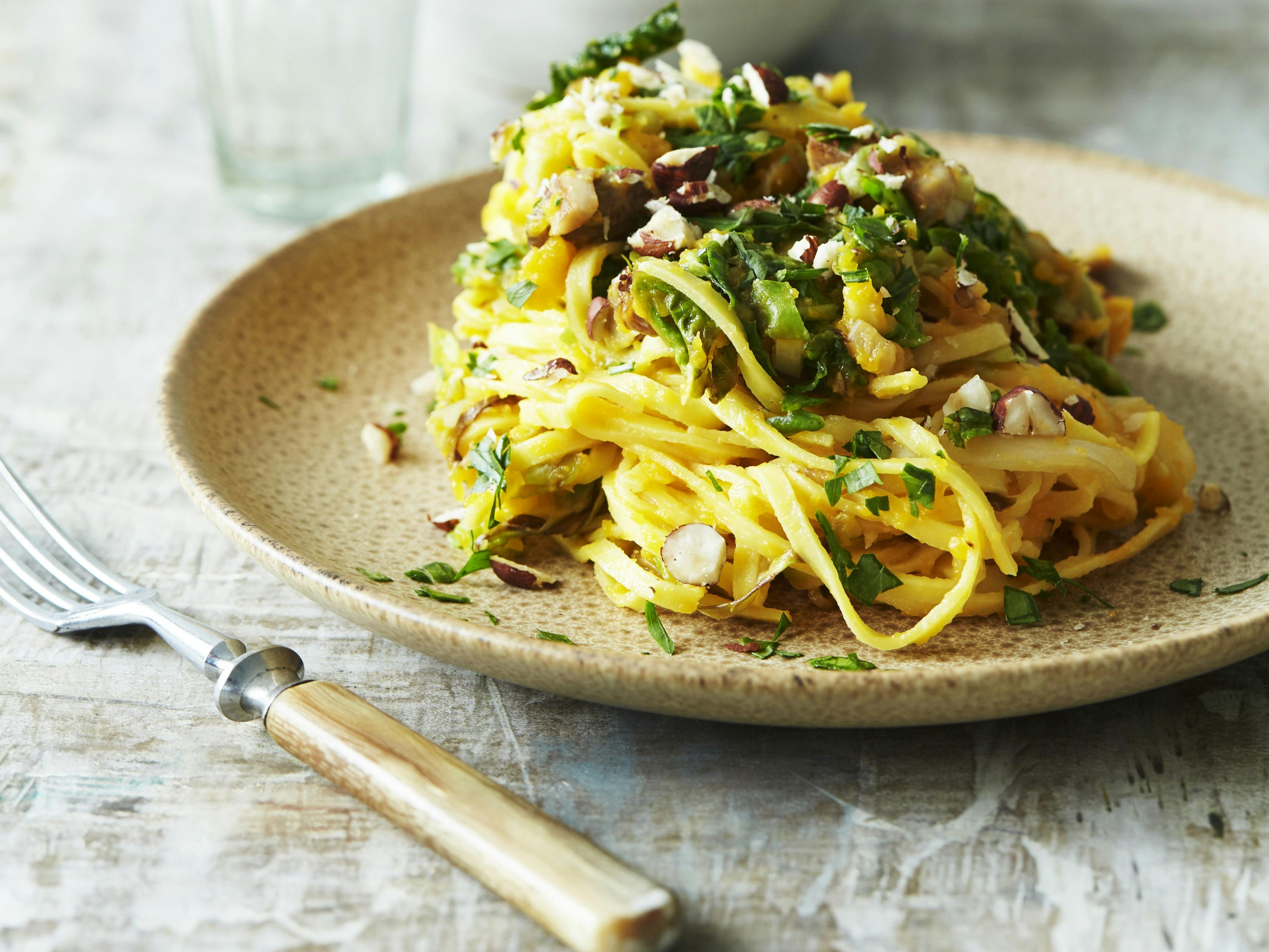 Pasta med græskarsauce
