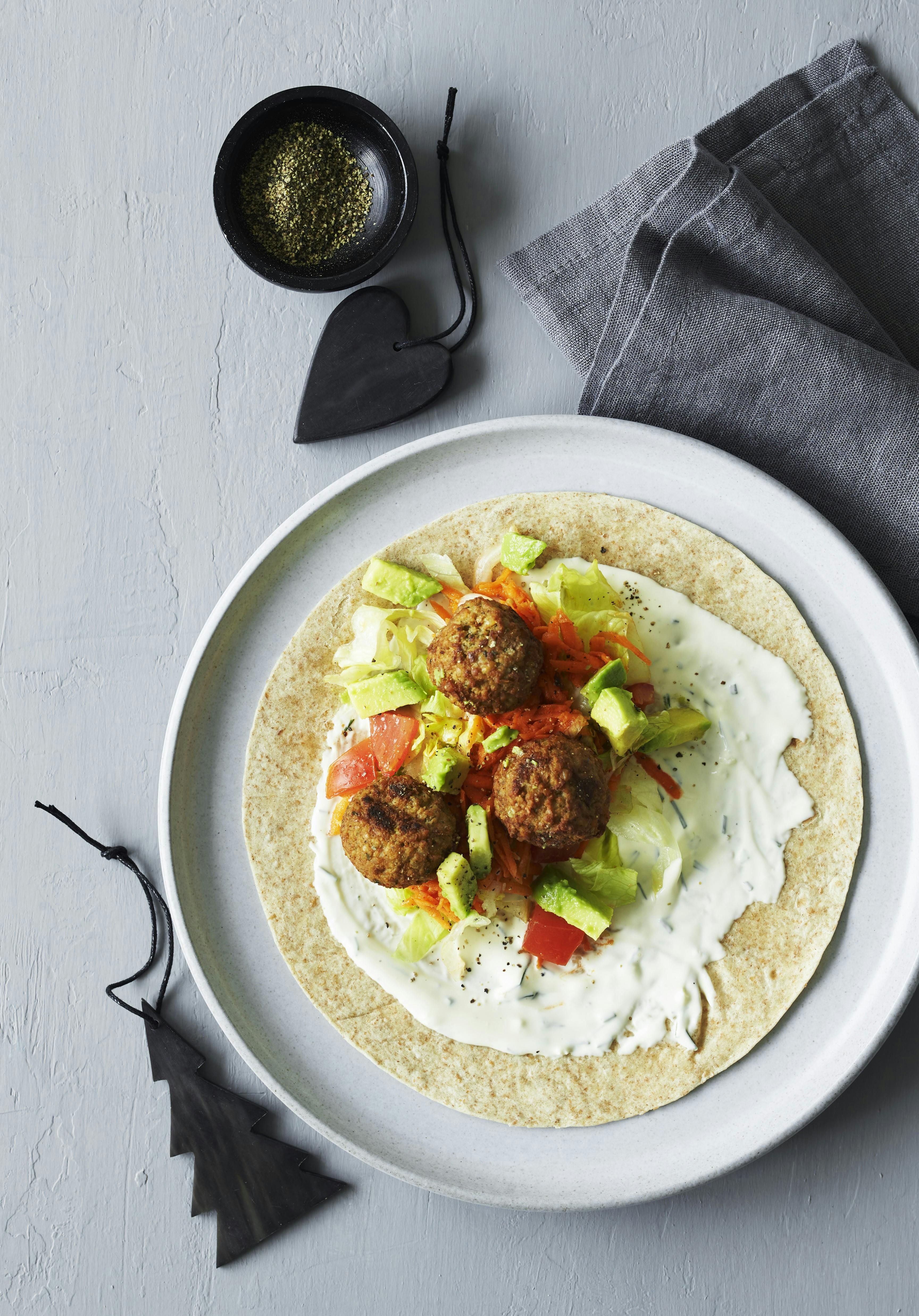 Falaffelruller med salat