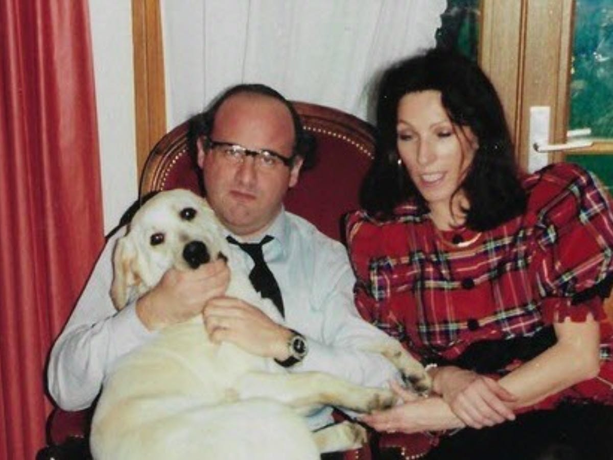Privat foto af Jean-Claude Romand med sin hustru og familiens hund.