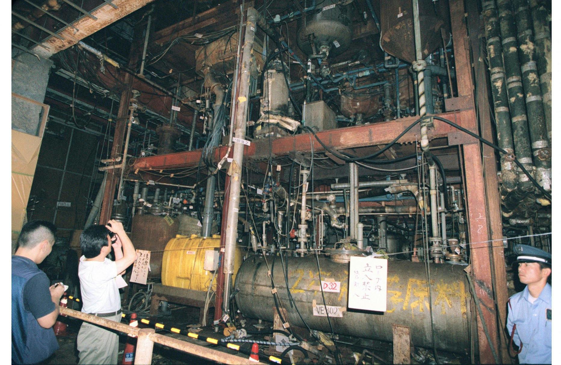 Foto fra 1998 at Aum Shinrikyo-kultens anlæg i Kamikuishiki, vest for Tokyo, hvor sarinen blev produceret.