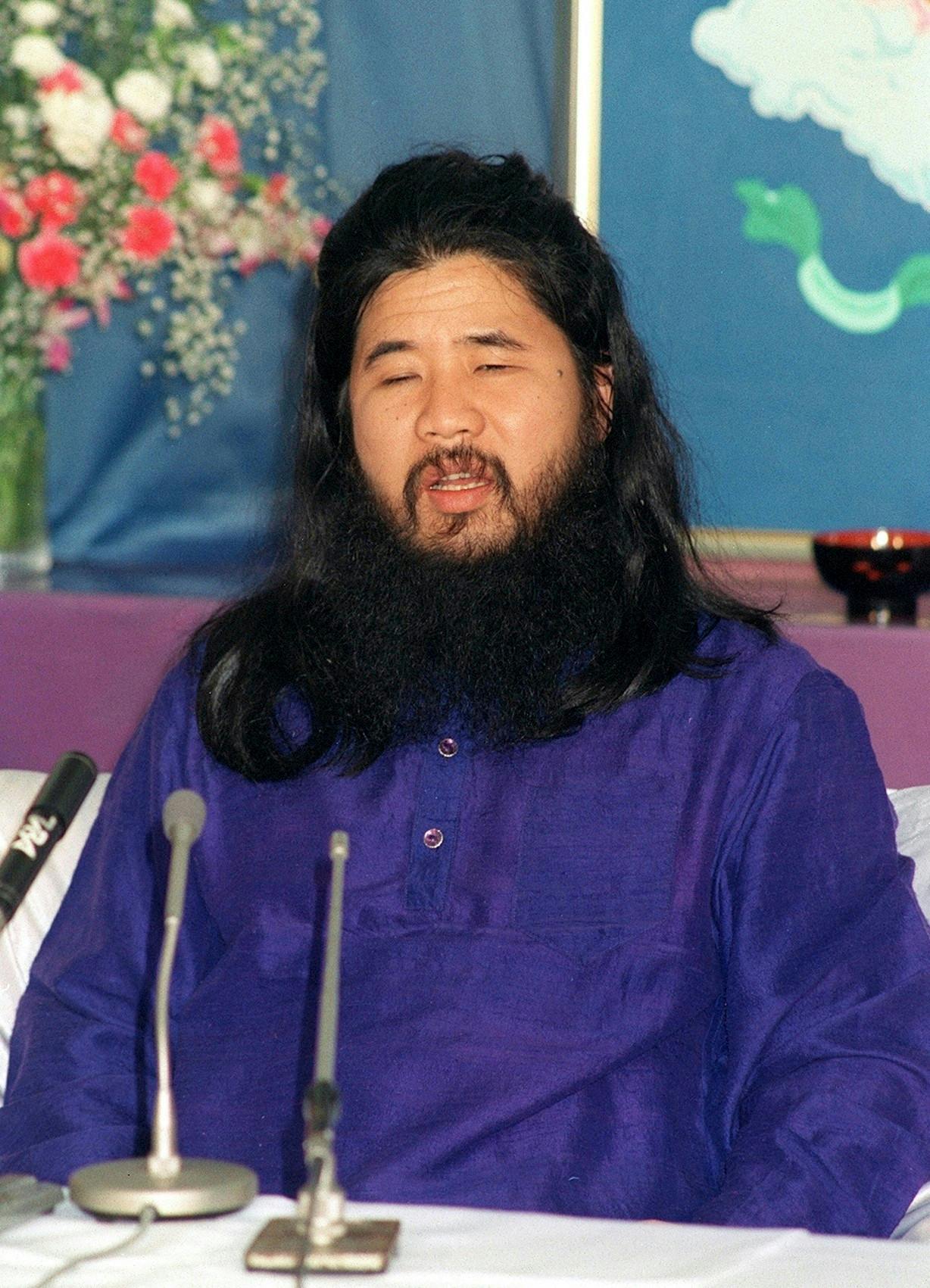 Shoko Asahara, grundlægger af sekten Aum Shinrikyo.