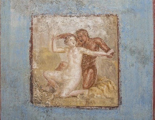 Erotisk kunst fundet i Pompeji