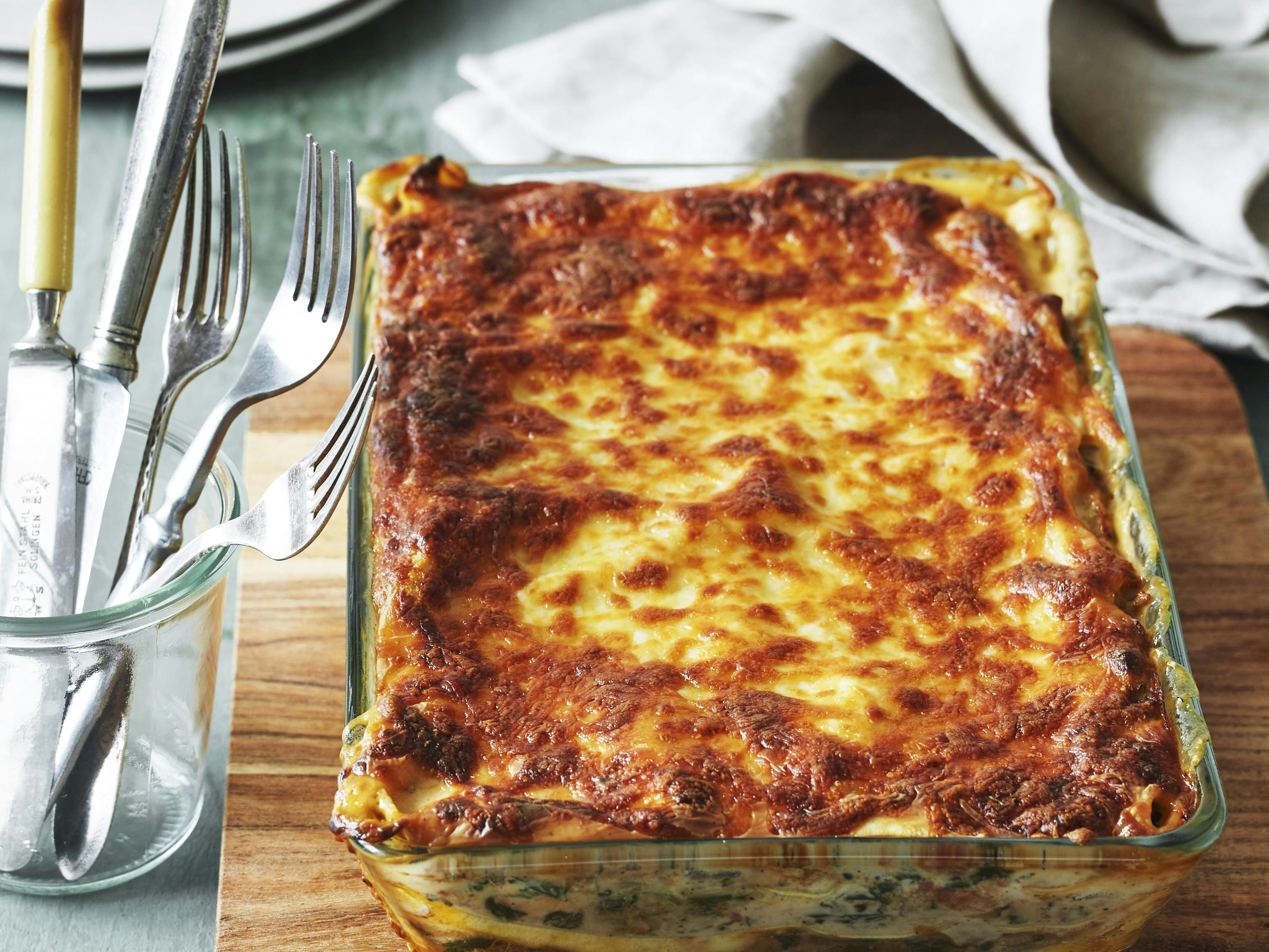 Lasagne med spinat