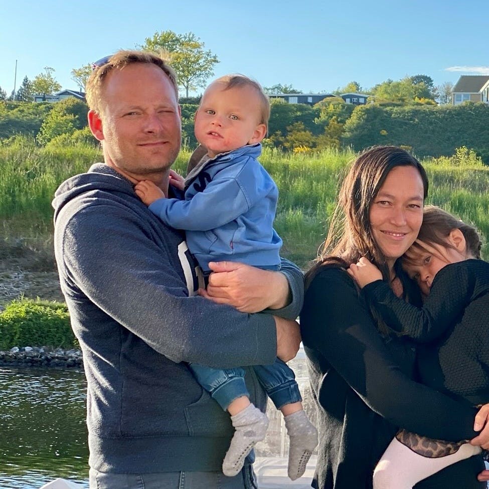 August Jarl Christensen og familien