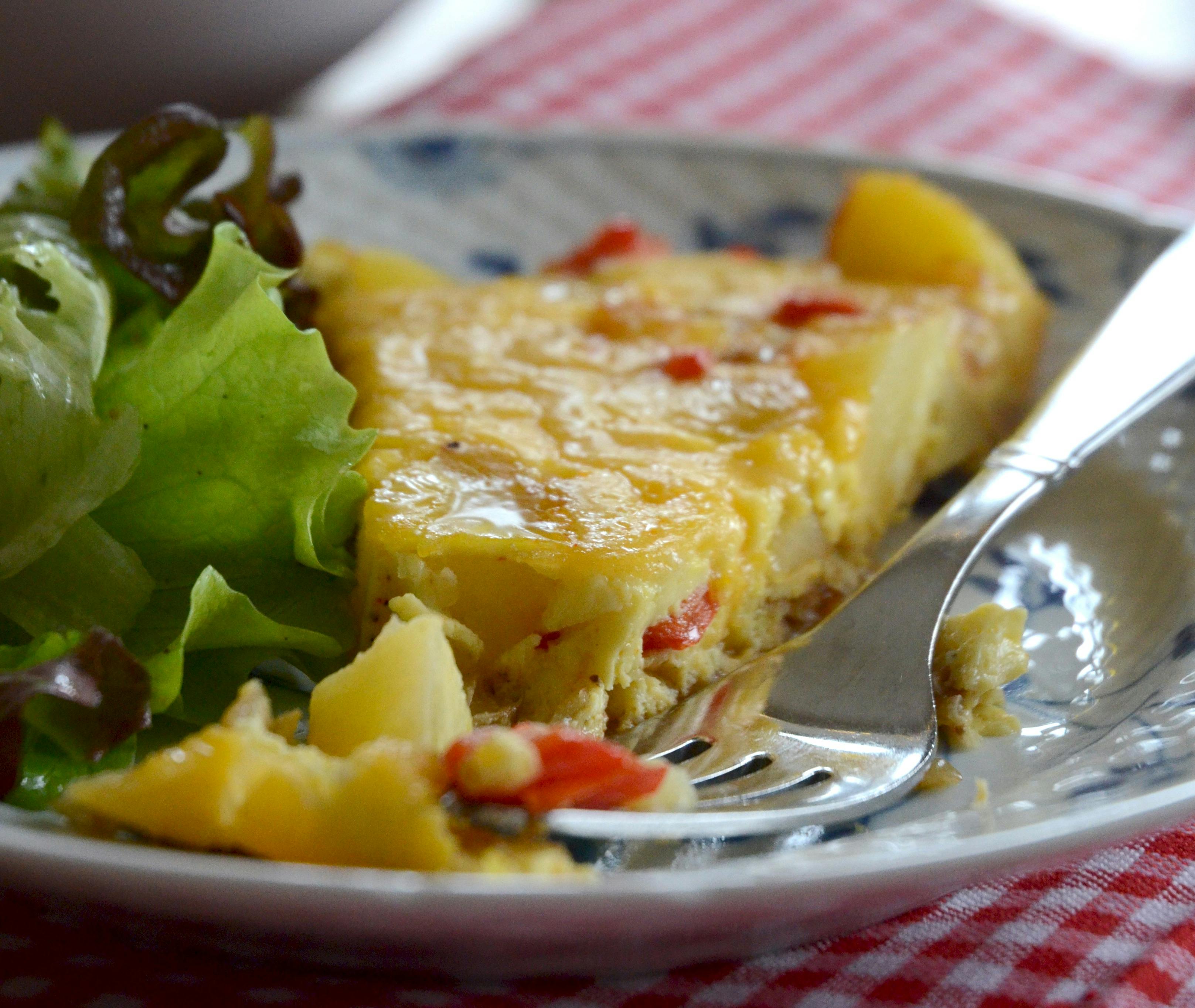 Tortilla-æggekage.