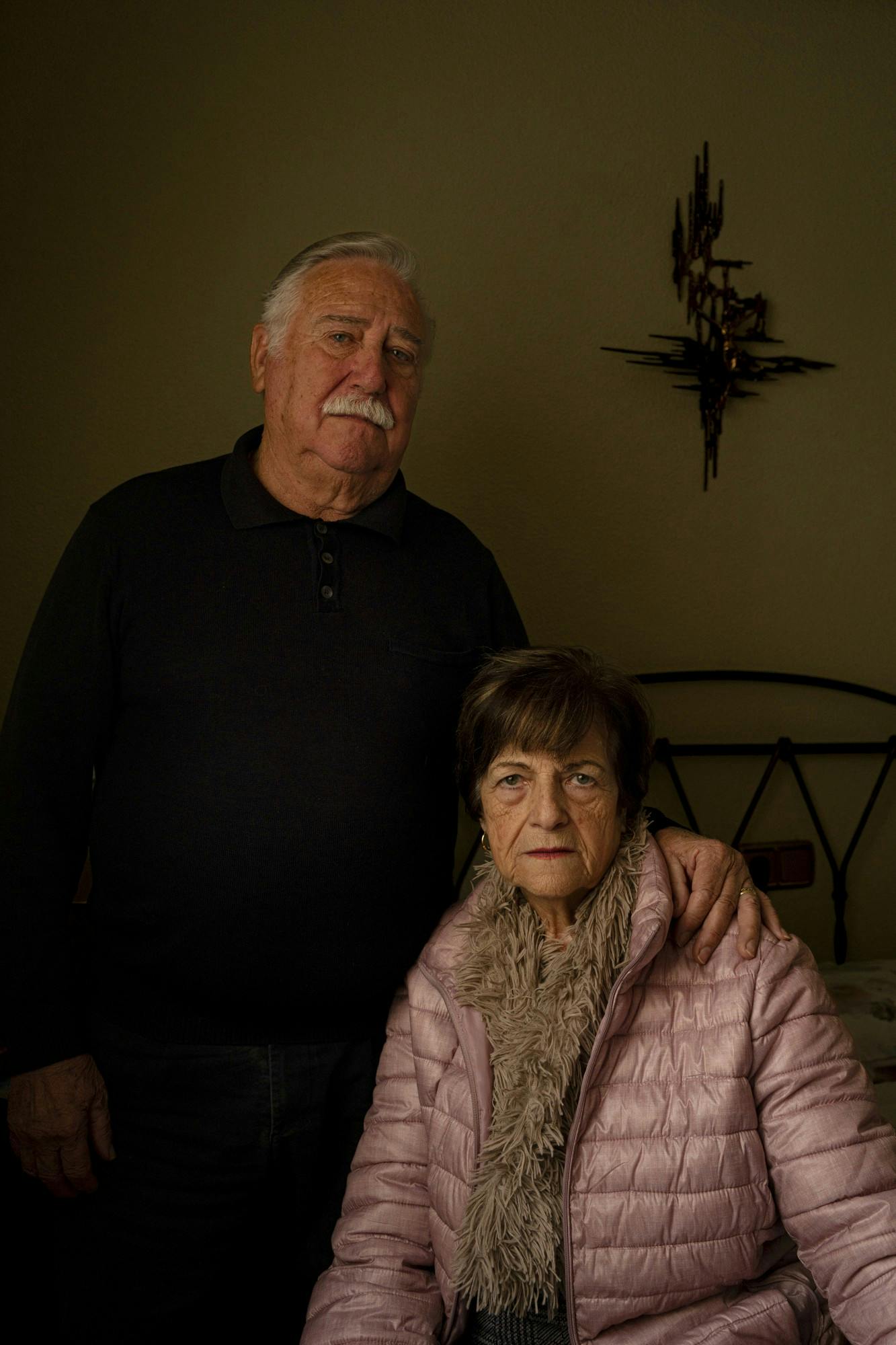 Parret Pepe López-Luzzy, og hustruen Paquita der står sammen.
