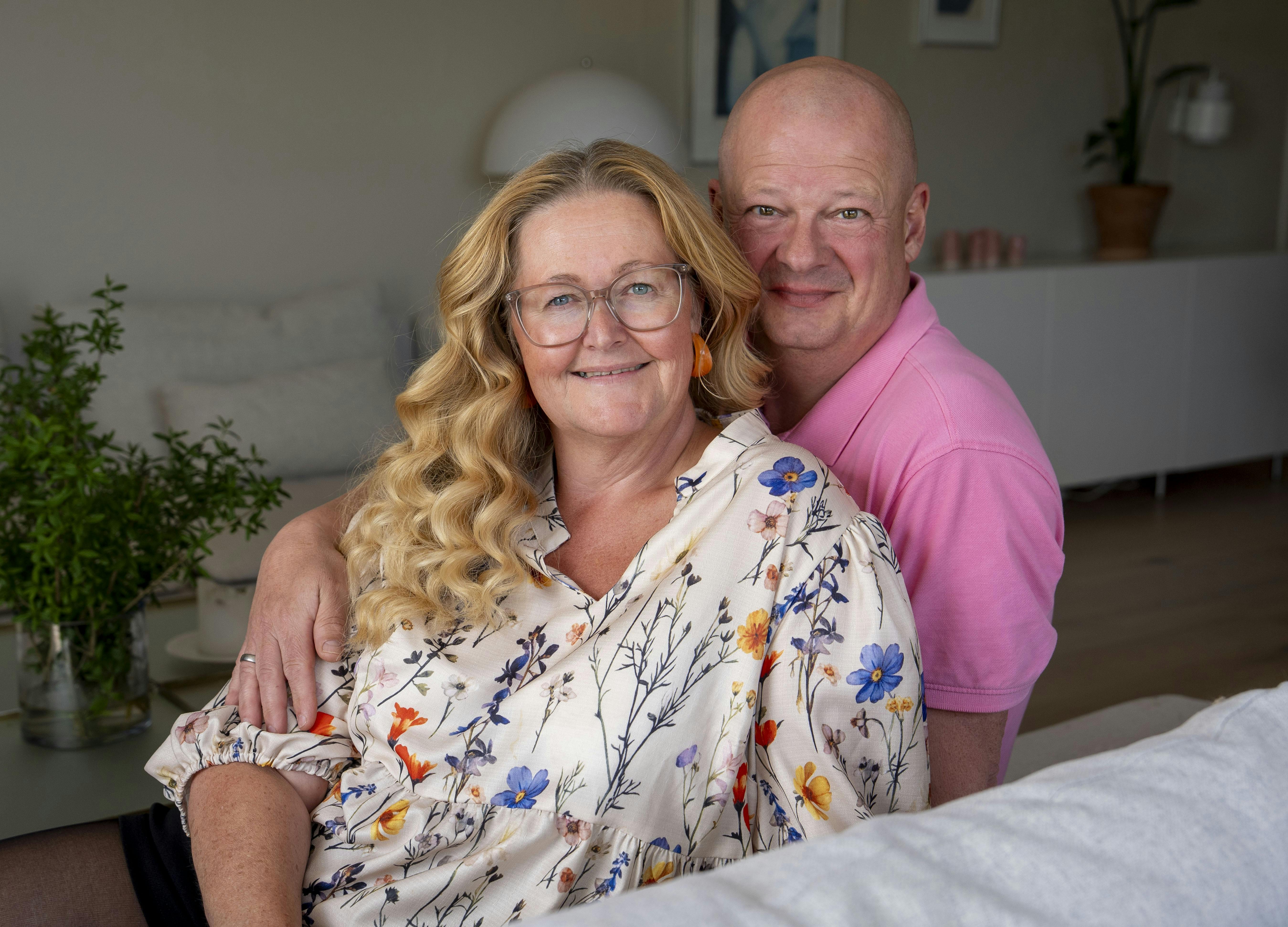 Janni Buch Seehausen og hendes mand Jacob.
