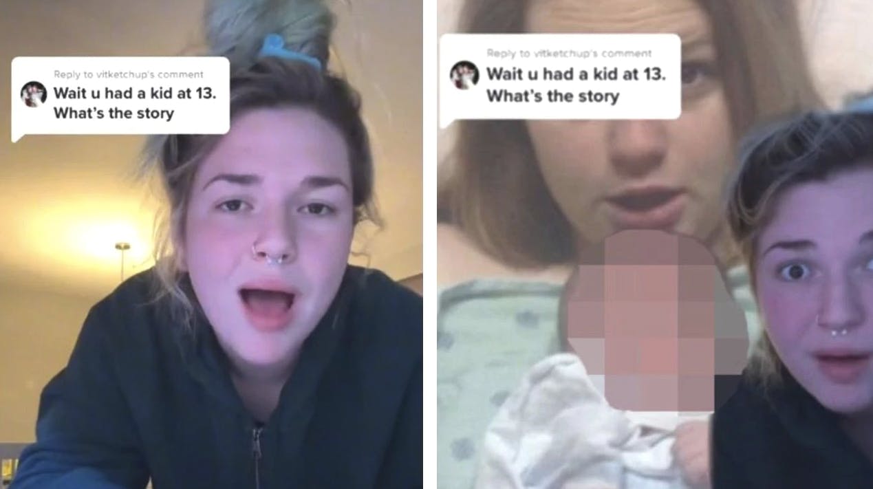 Gabbie Egan, som blev mor som 13-årig