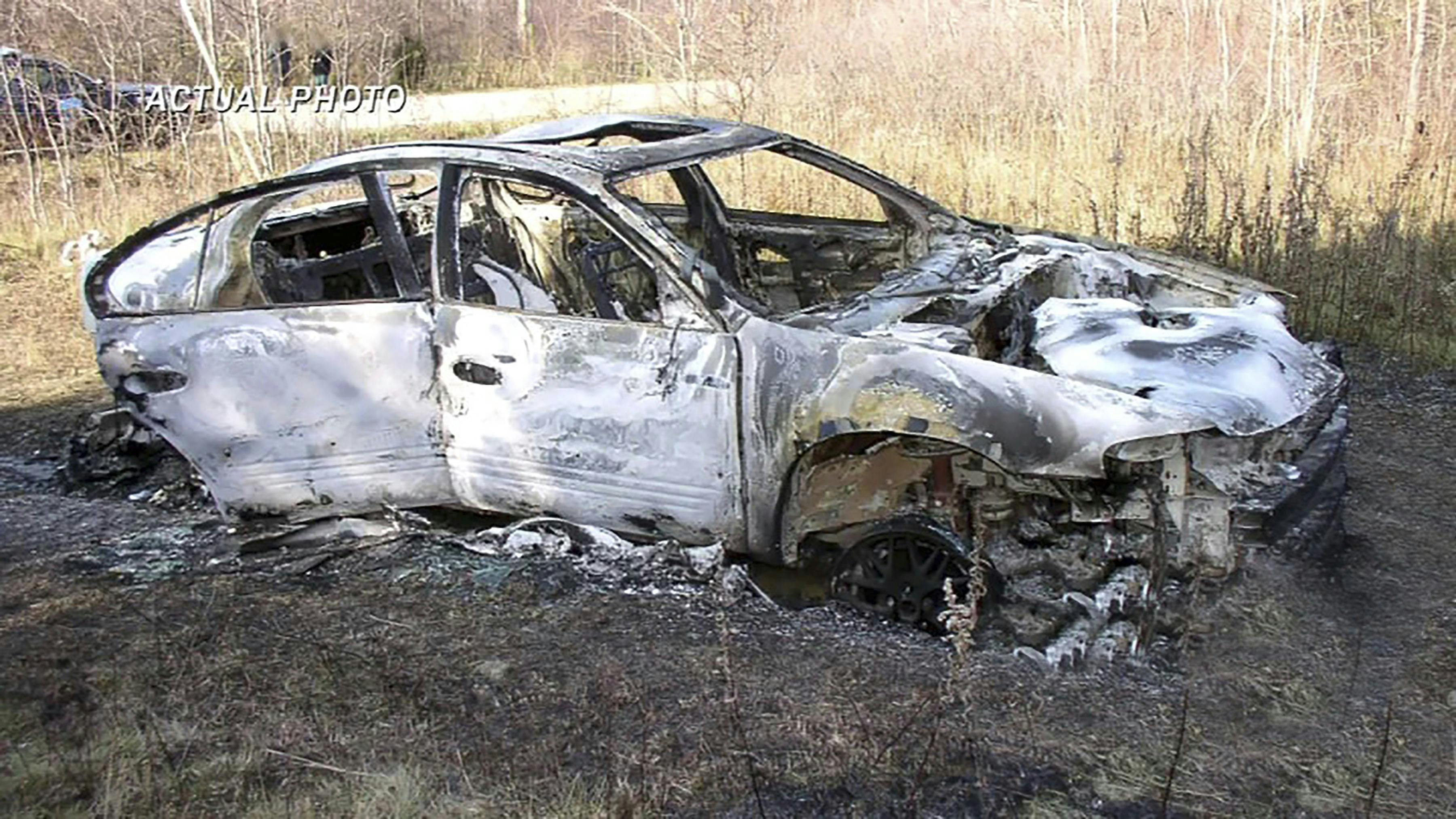Bilen, som Brandon Silverlight's blev brændt i. 