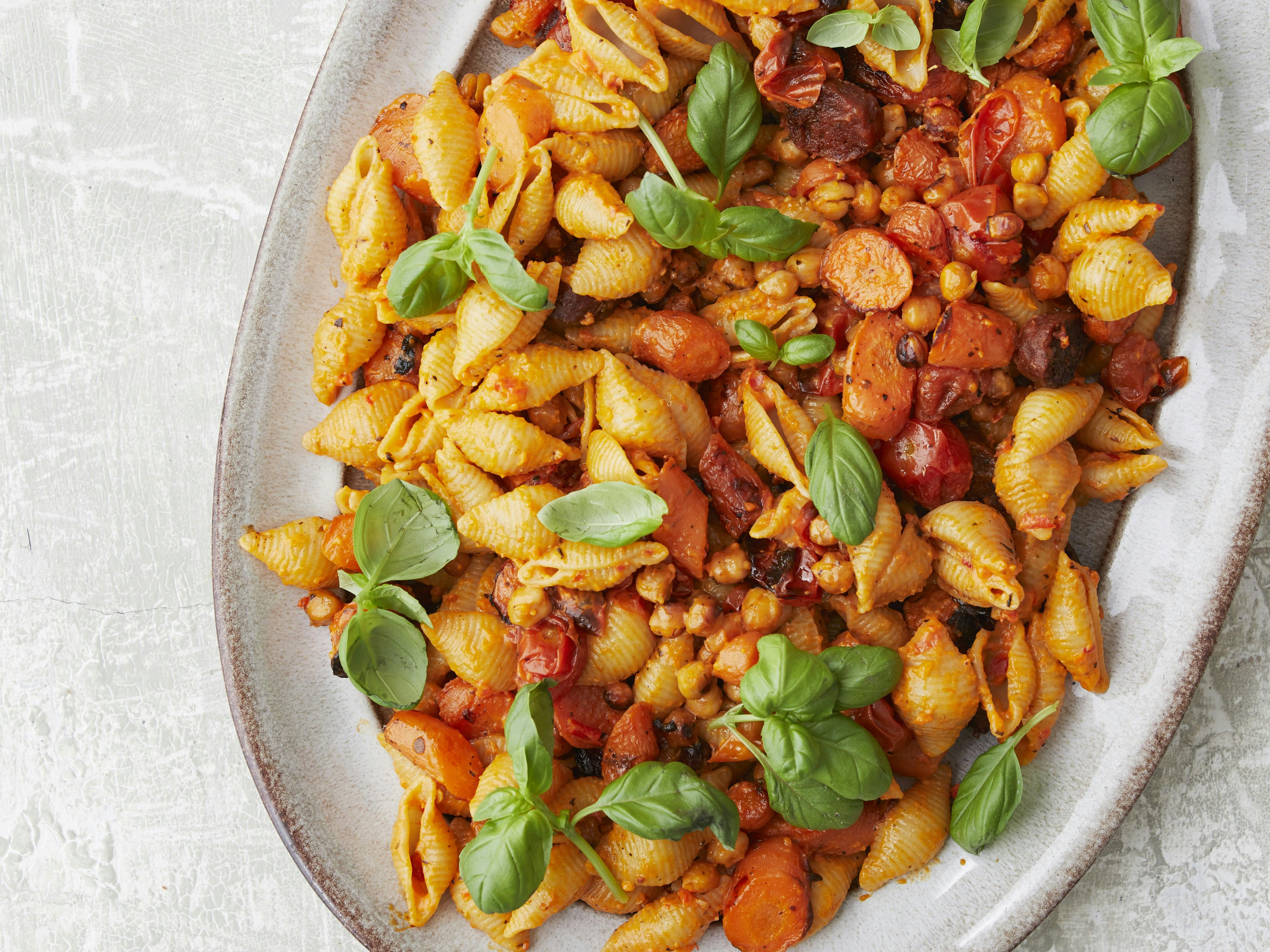 Pastasalat med chorizo