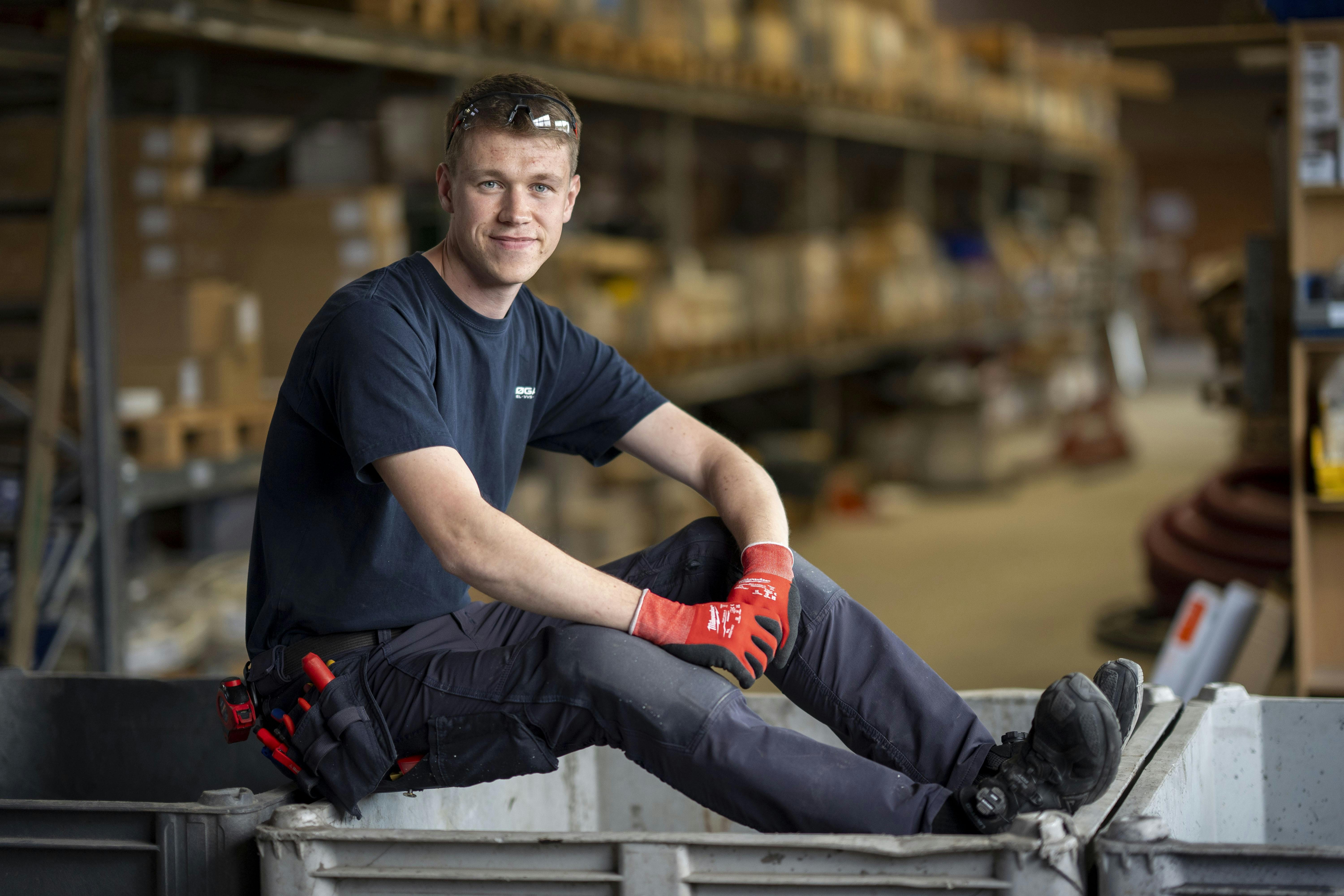 Casper Kærvang Pedersen er ordblind og elektriker og skal deltage i EuroSkillss