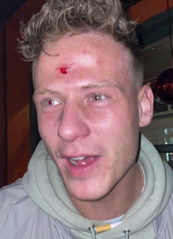 Jonas Køppen, mens han var påvirket af alkohol og stoffer
