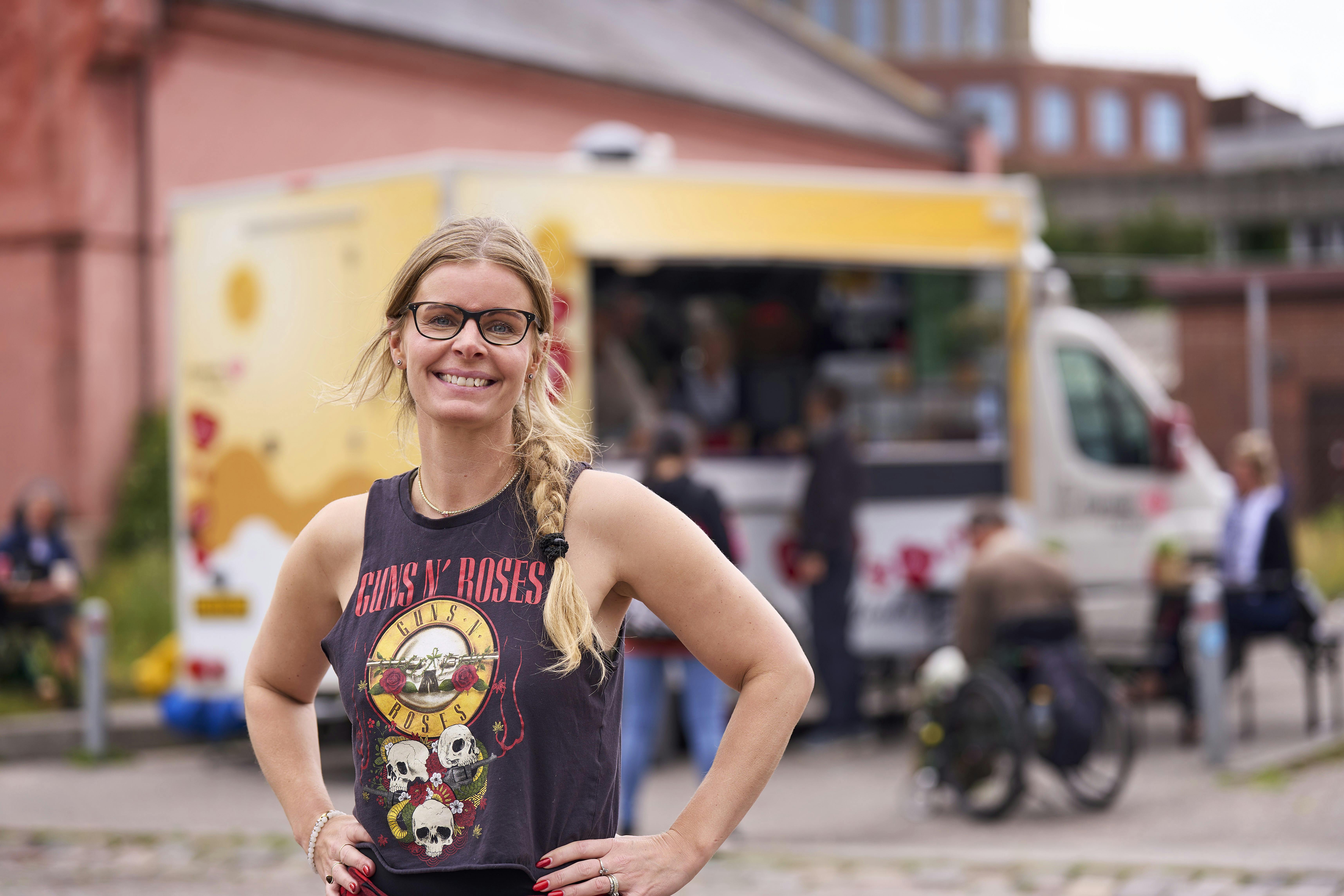 Rikke Sejthen der laver mad til hjemløse. 