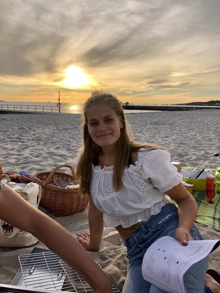 Thelma Carlson inden ulykken.