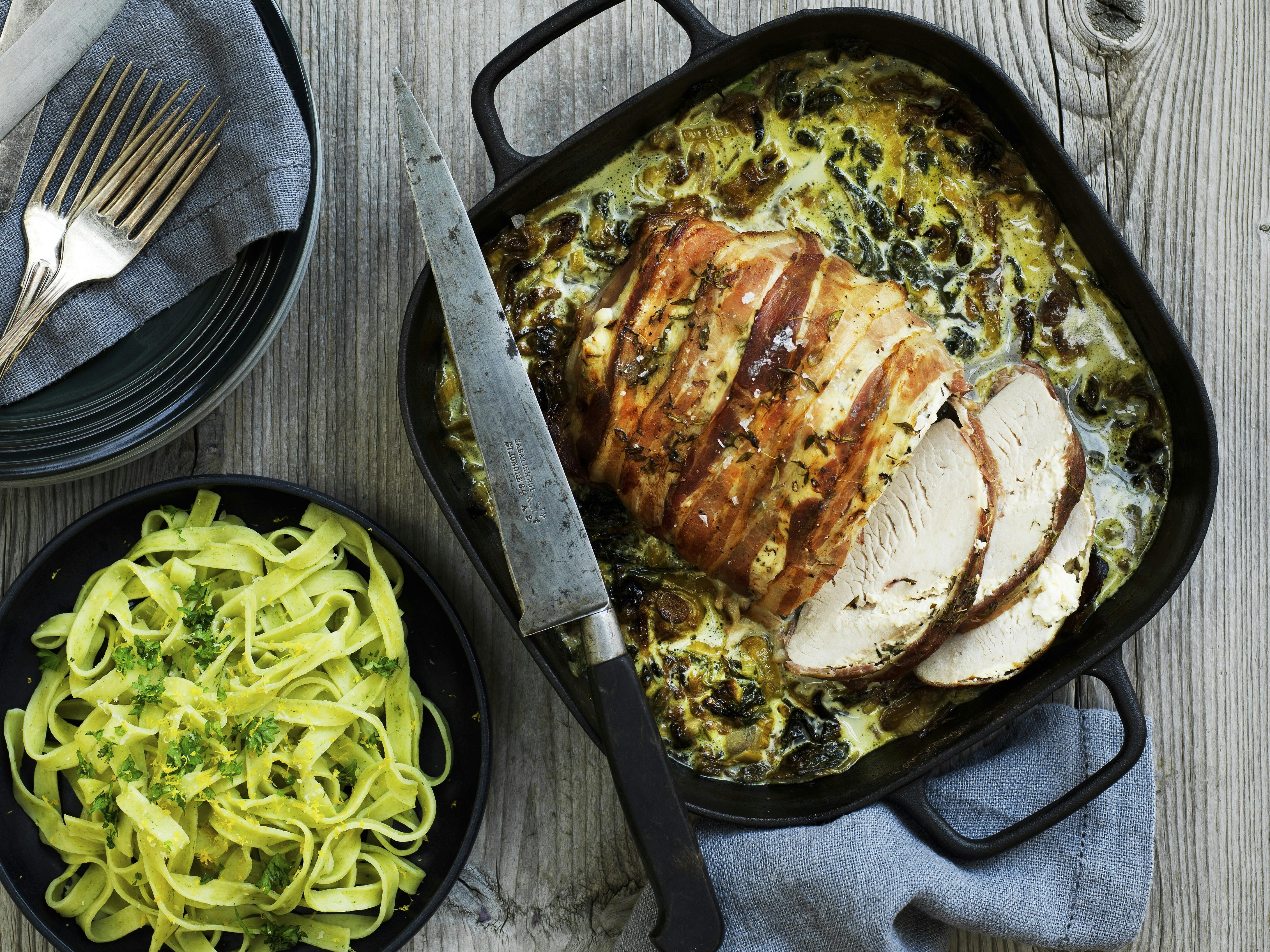 Kalkunbryst med flødeost