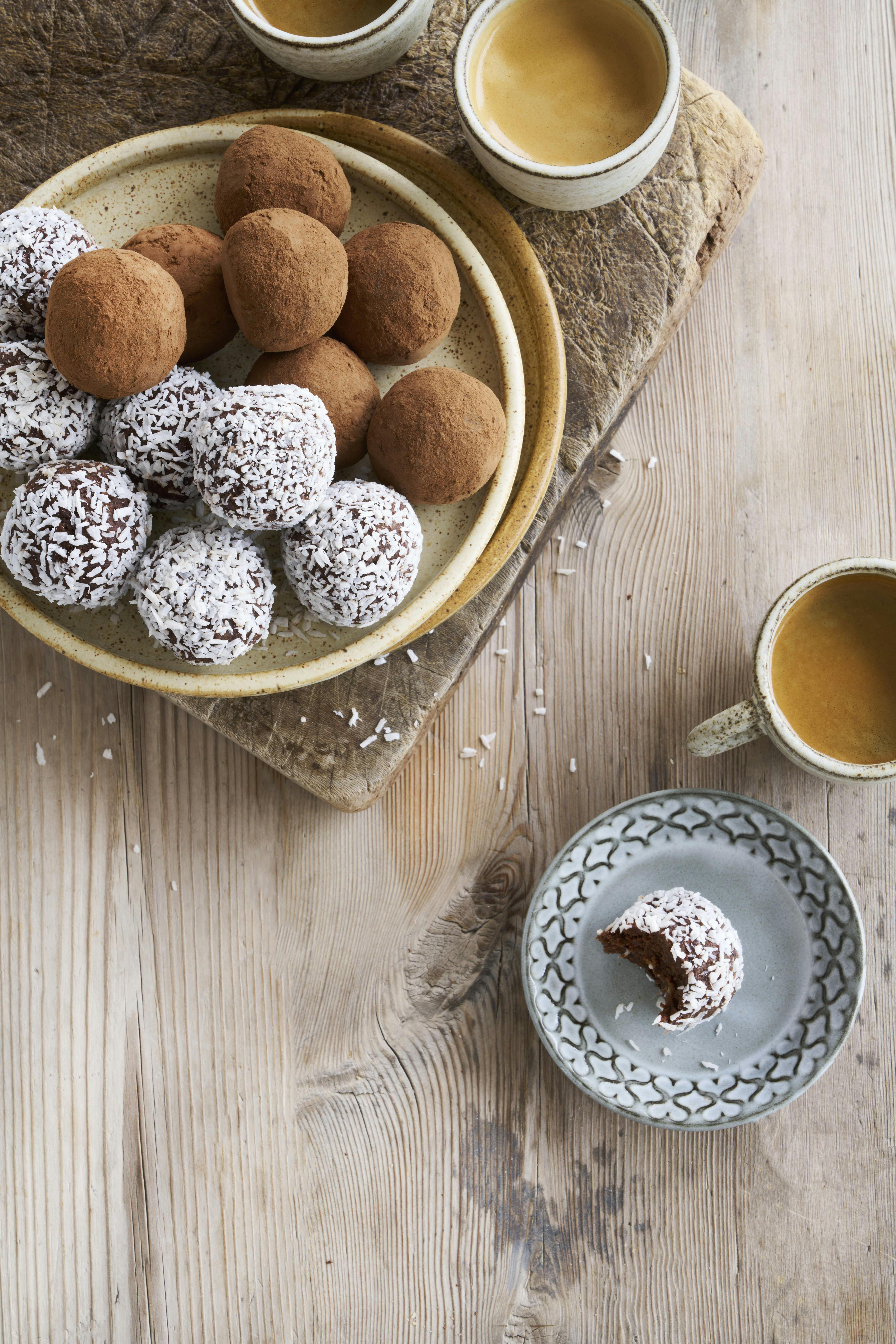 Romkugler med rugbrød