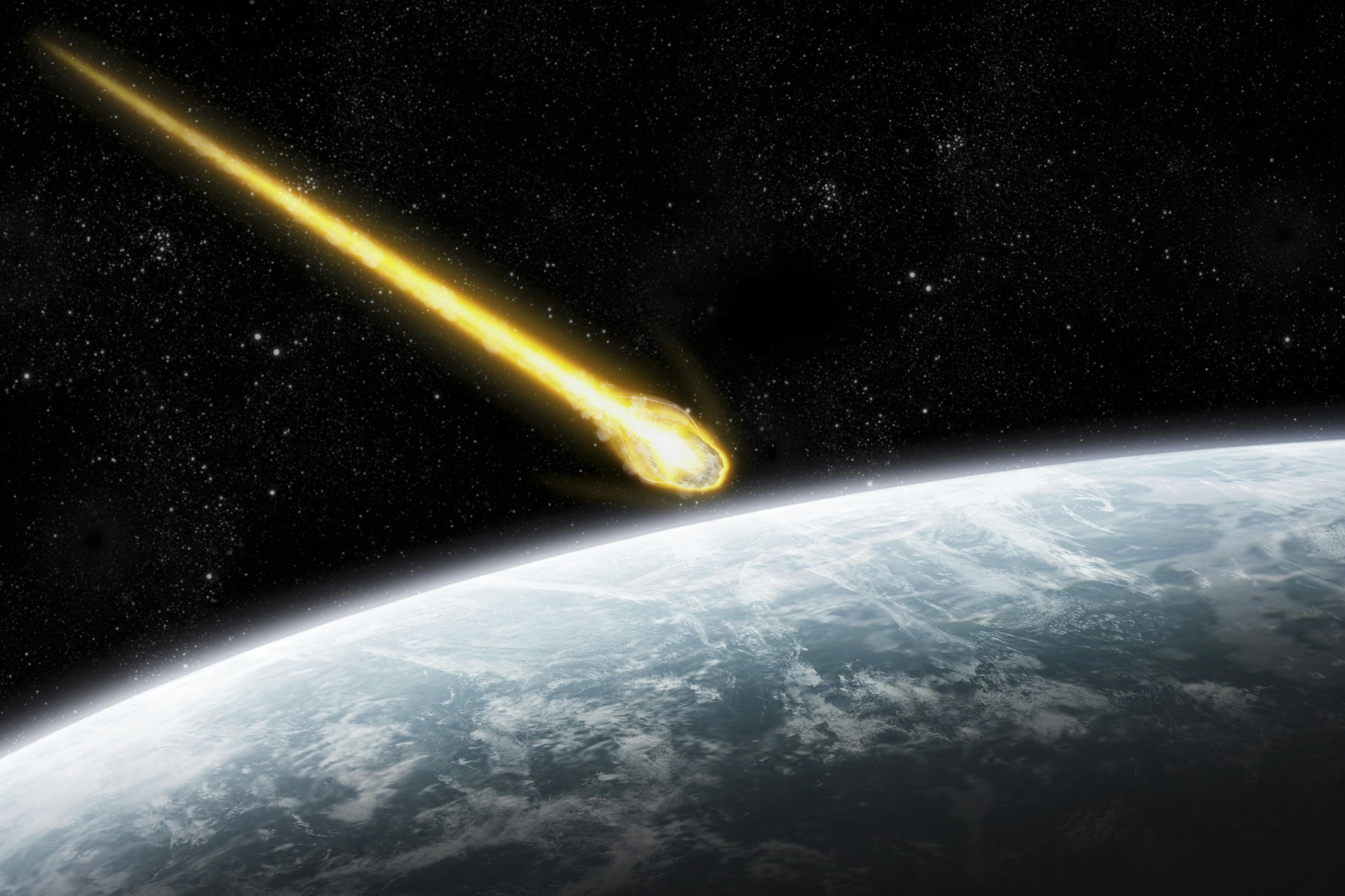 Meteor nærmer sig jorden..