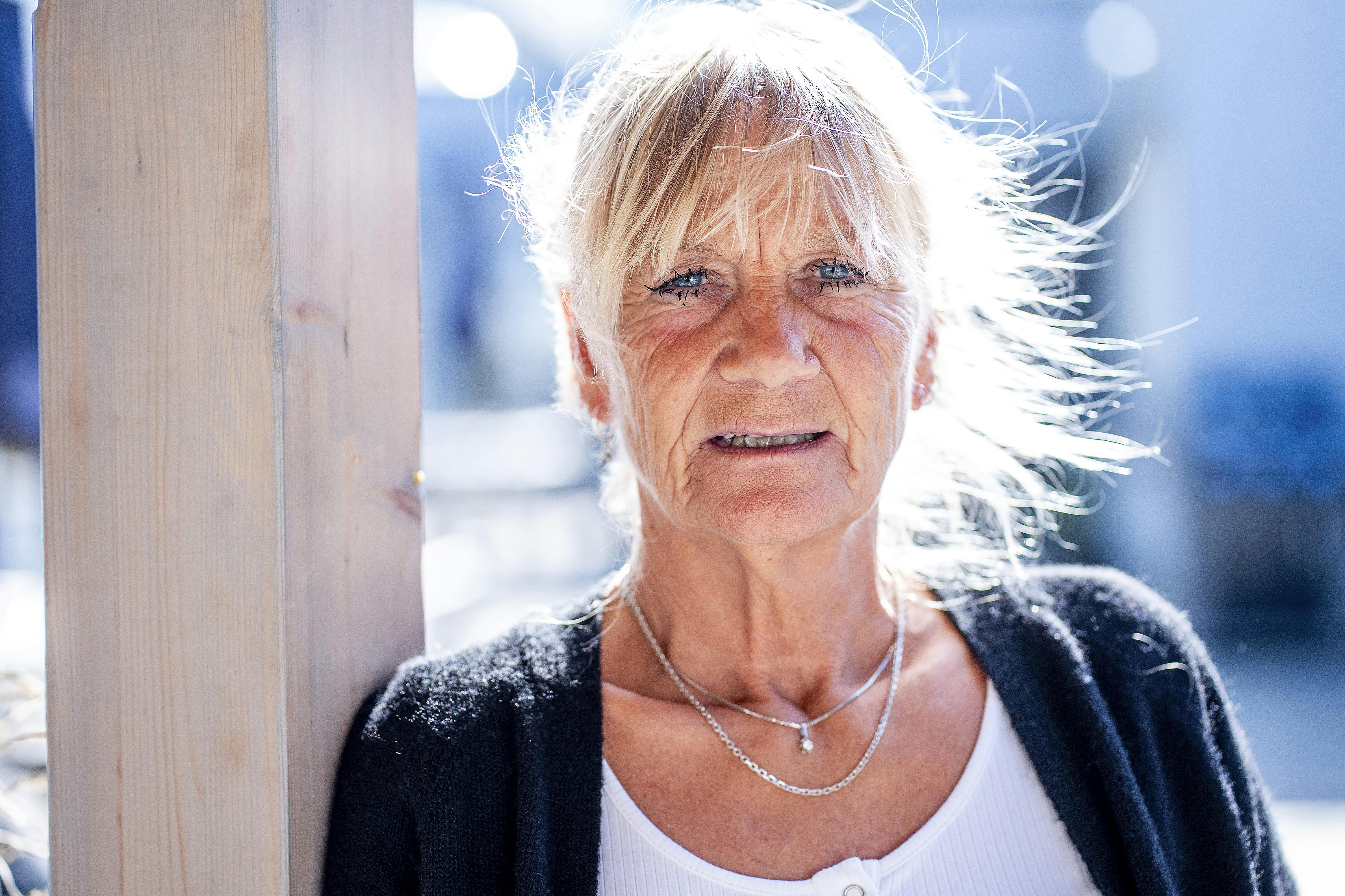 Billede af Jette Olsen, der blev hjemløs.