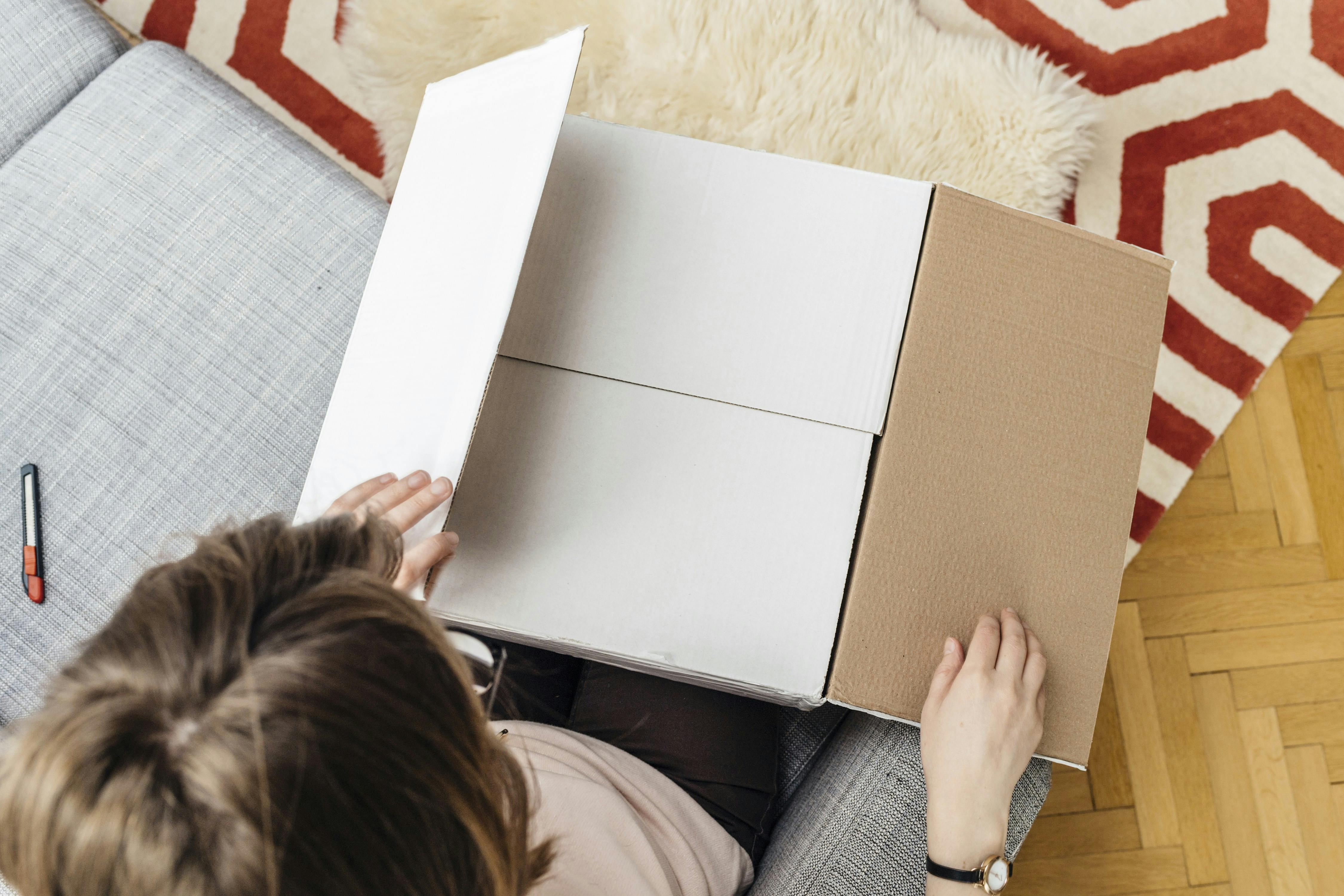 Papaffaldet er steget med 140 procent på 10 år: Billede af en papkasse til artikel om vores voksende forbrug af pap.