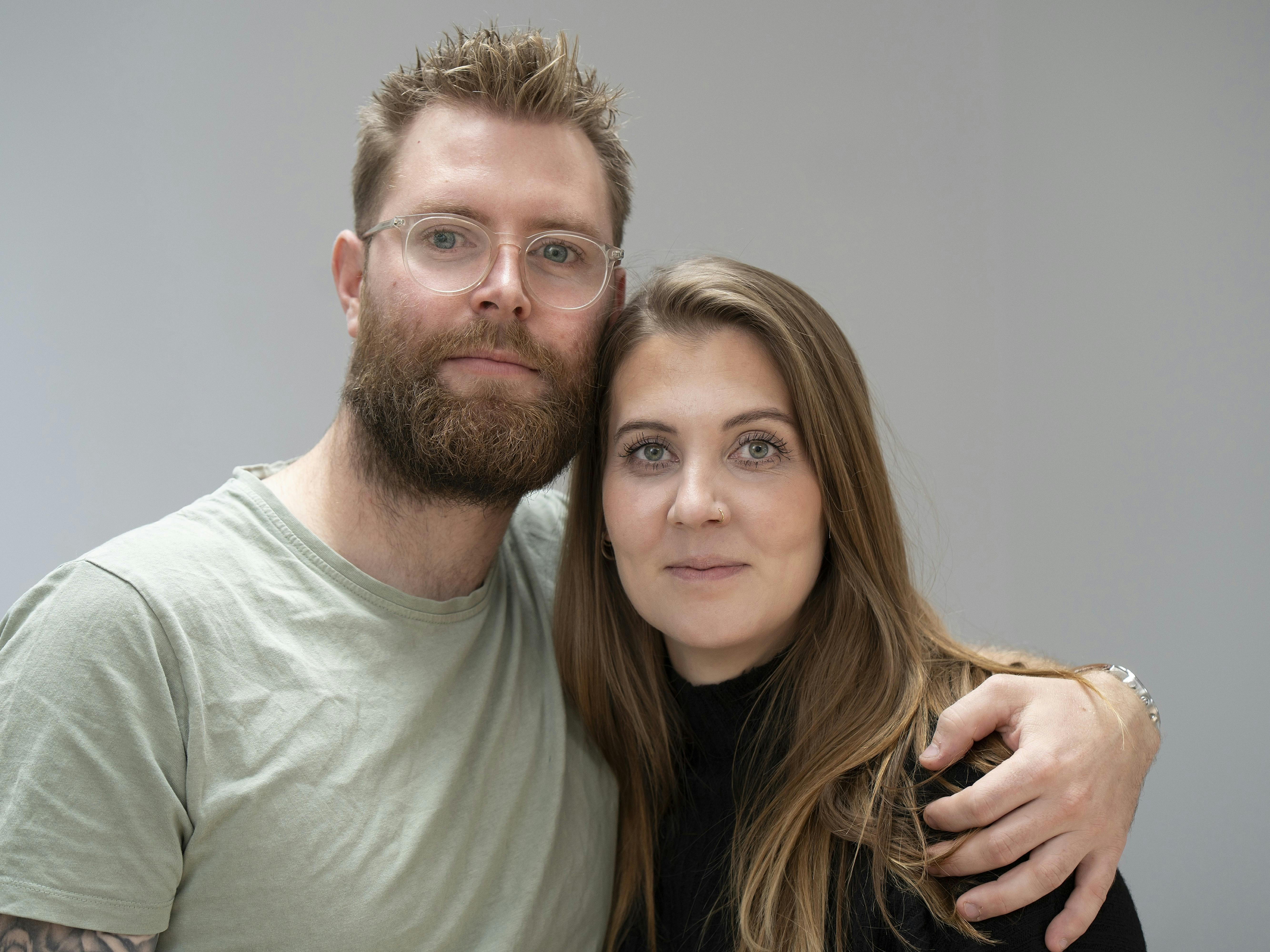 Christine Ulletved og Danni medvirker i DRs programserie ’Dig, mig og jalousi’.