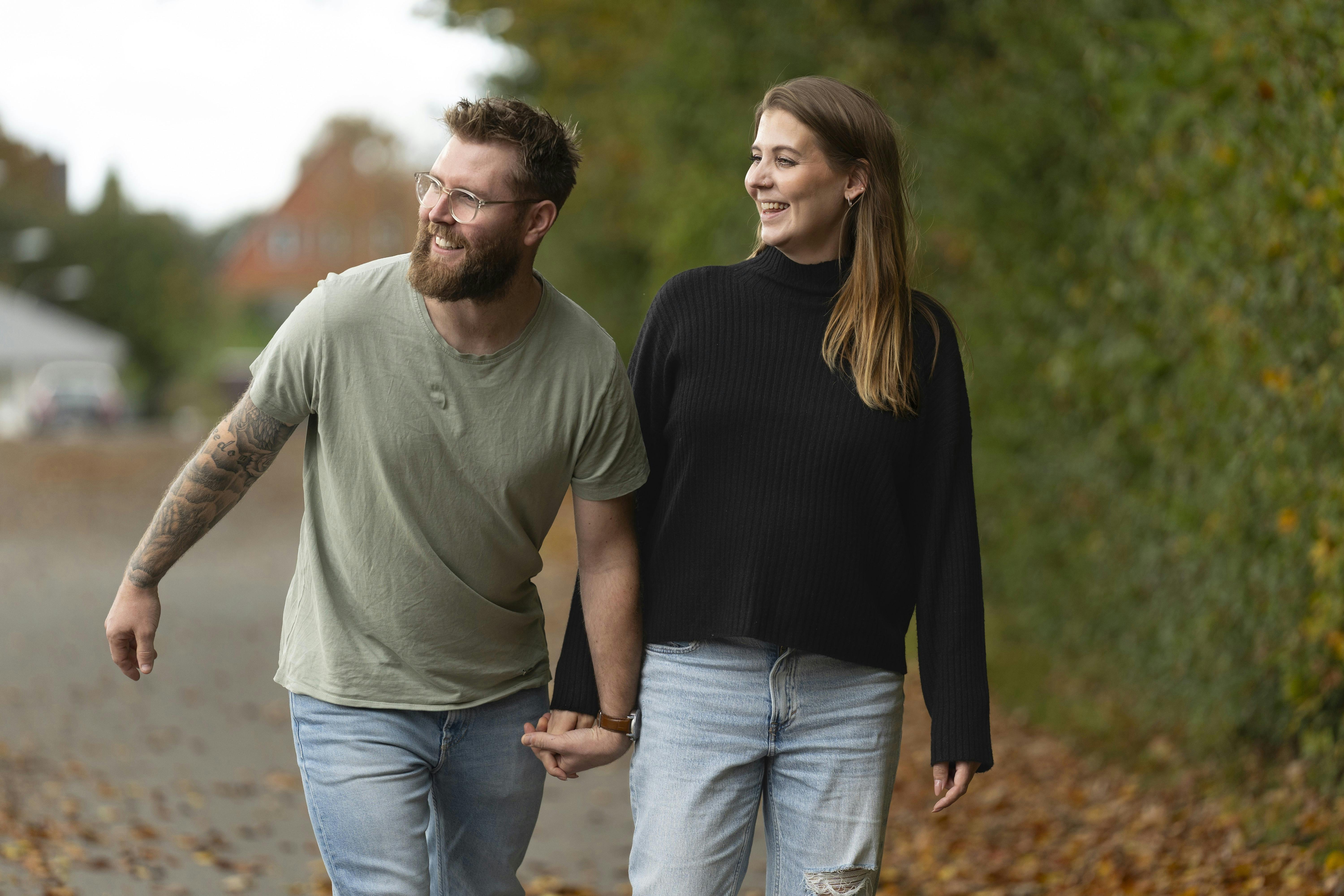 Christine Ulletved og Danni medvirker i DRs programserie ’Dig, mig og jalousi’.