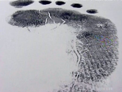 Mordet på Karen Gregory - Morderen George Lewis' fodaftryk