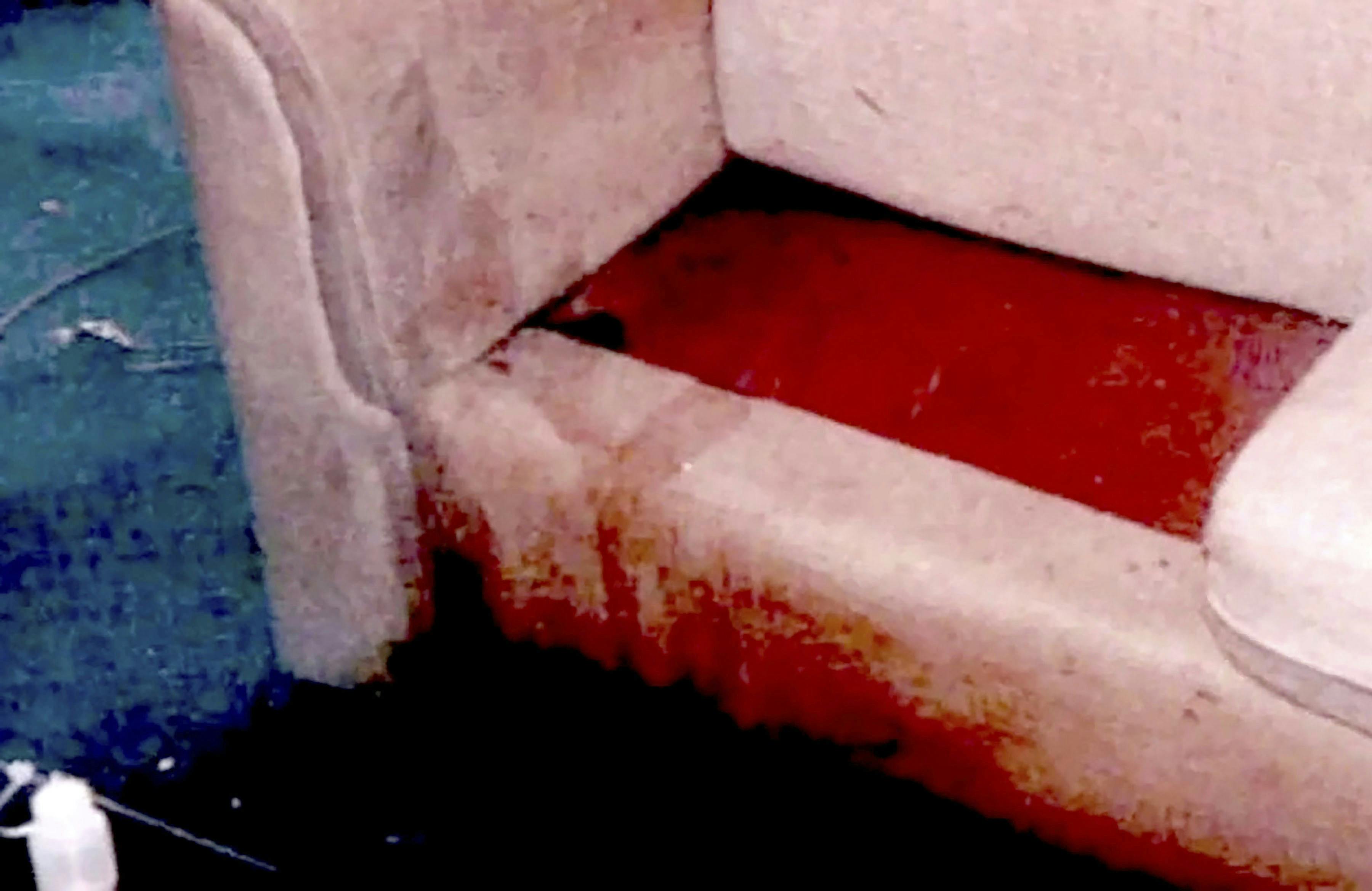 Mordet på Chuck Shriner - Blod på sofaen